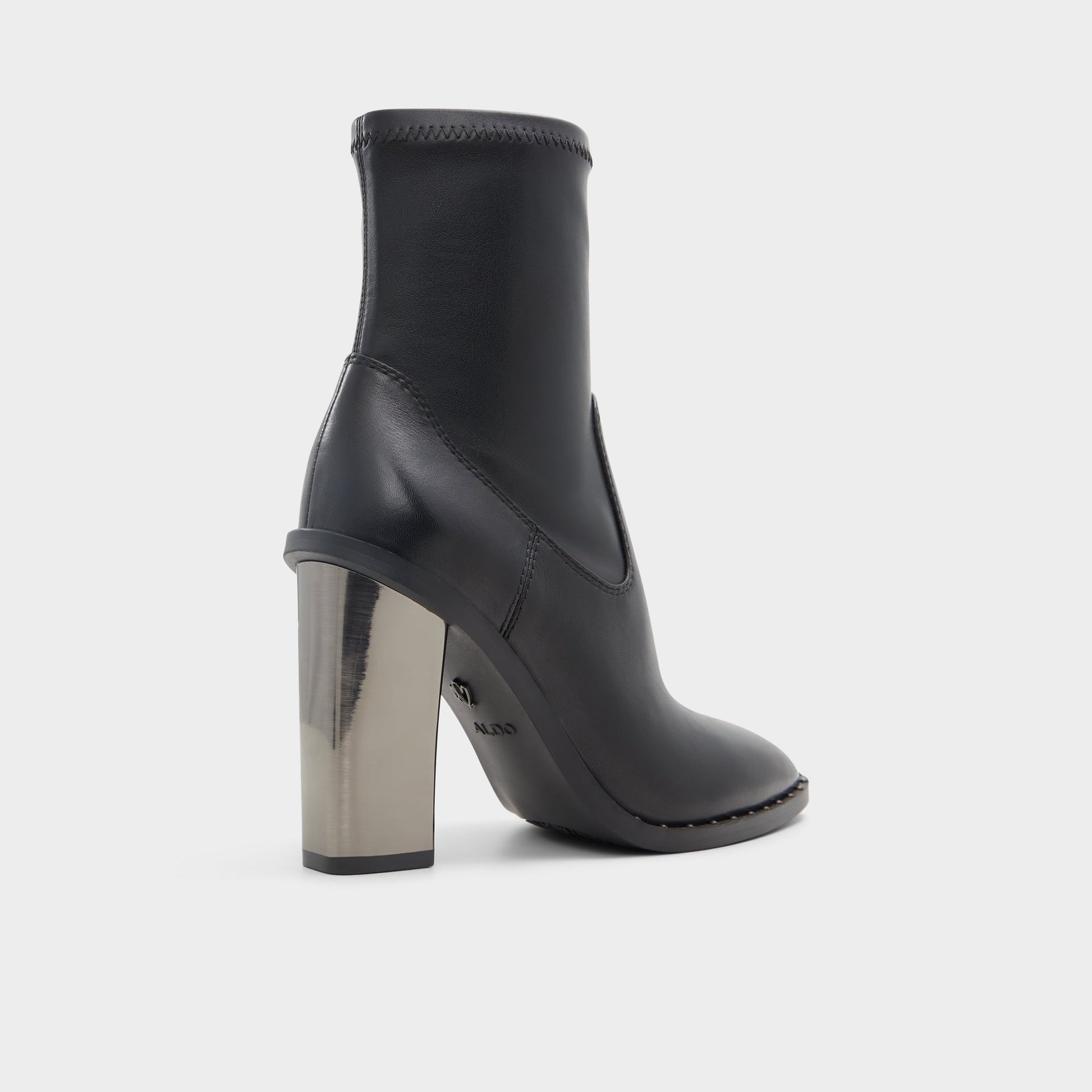 Three-quarter angle of Black Farabrirel Ankle boot's back side