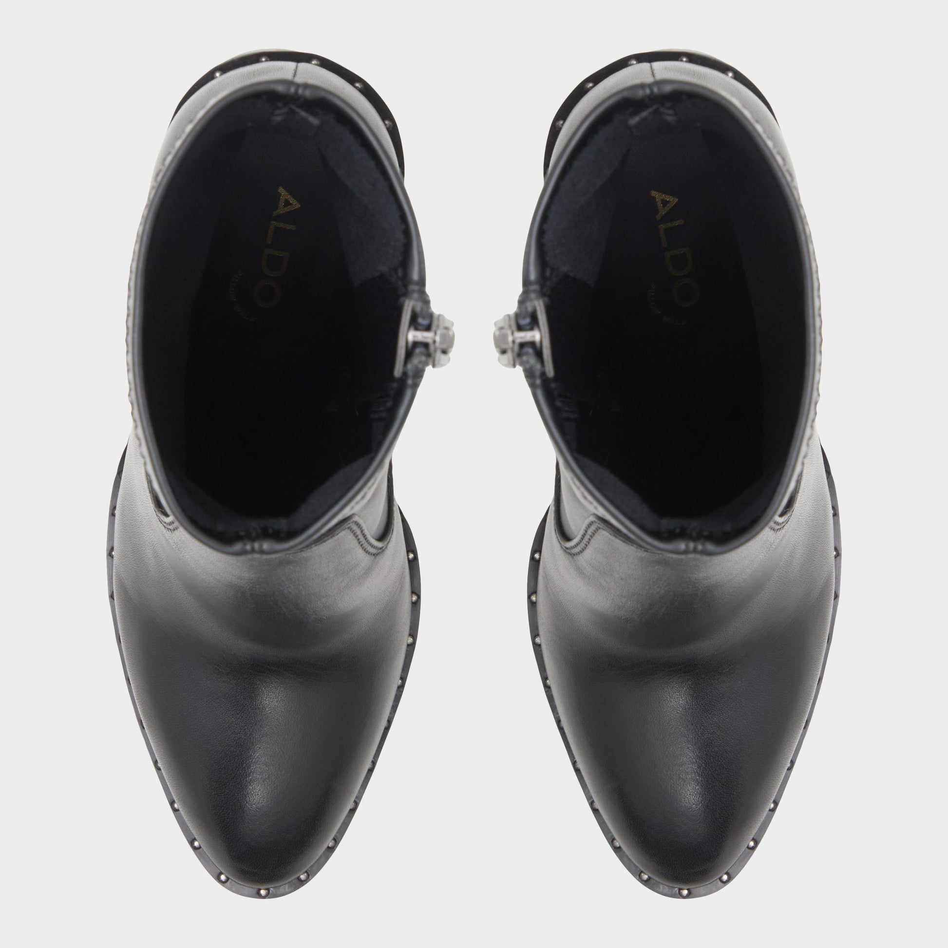 Top-down view of the Black Farabrirel Ankle boot