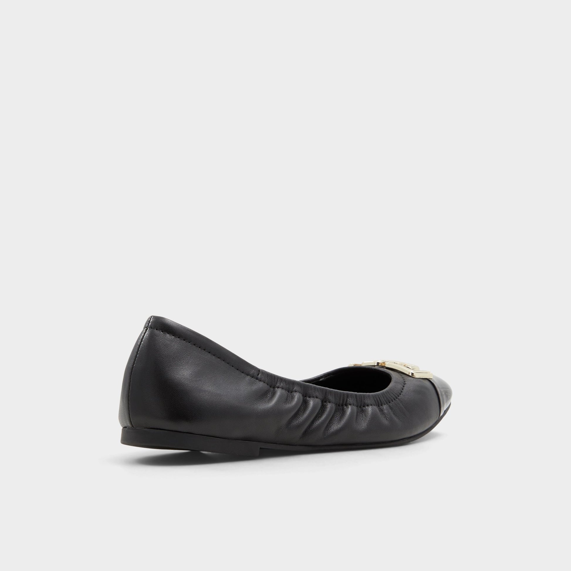 Three-quarter angle of Black Dwendadan Ballerina's back side