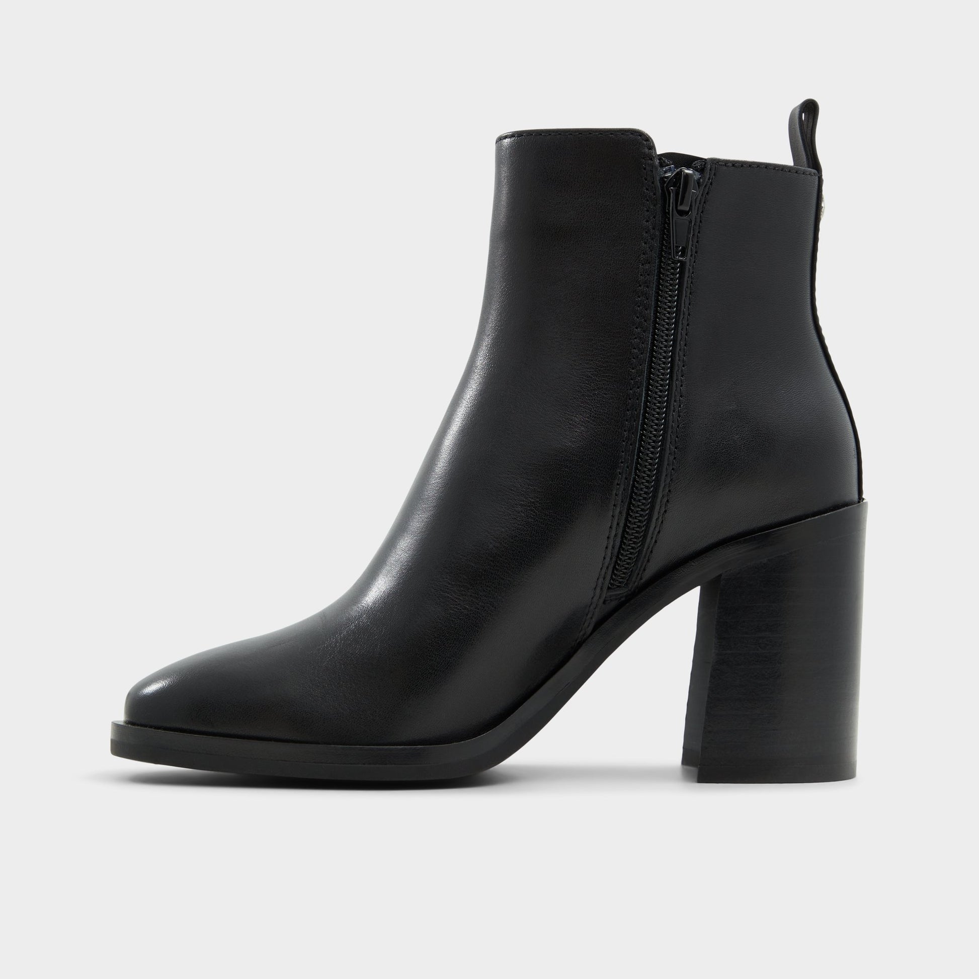 Side view of Black Hay Ankle boot