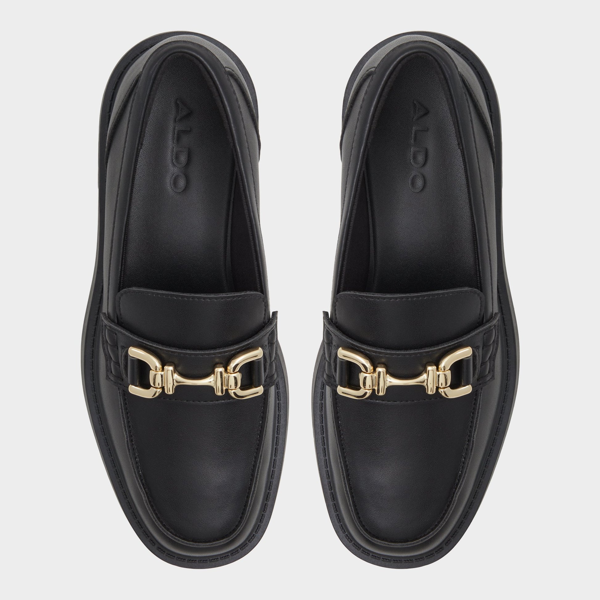 Top-down view of the Black Oneameth Loafer
