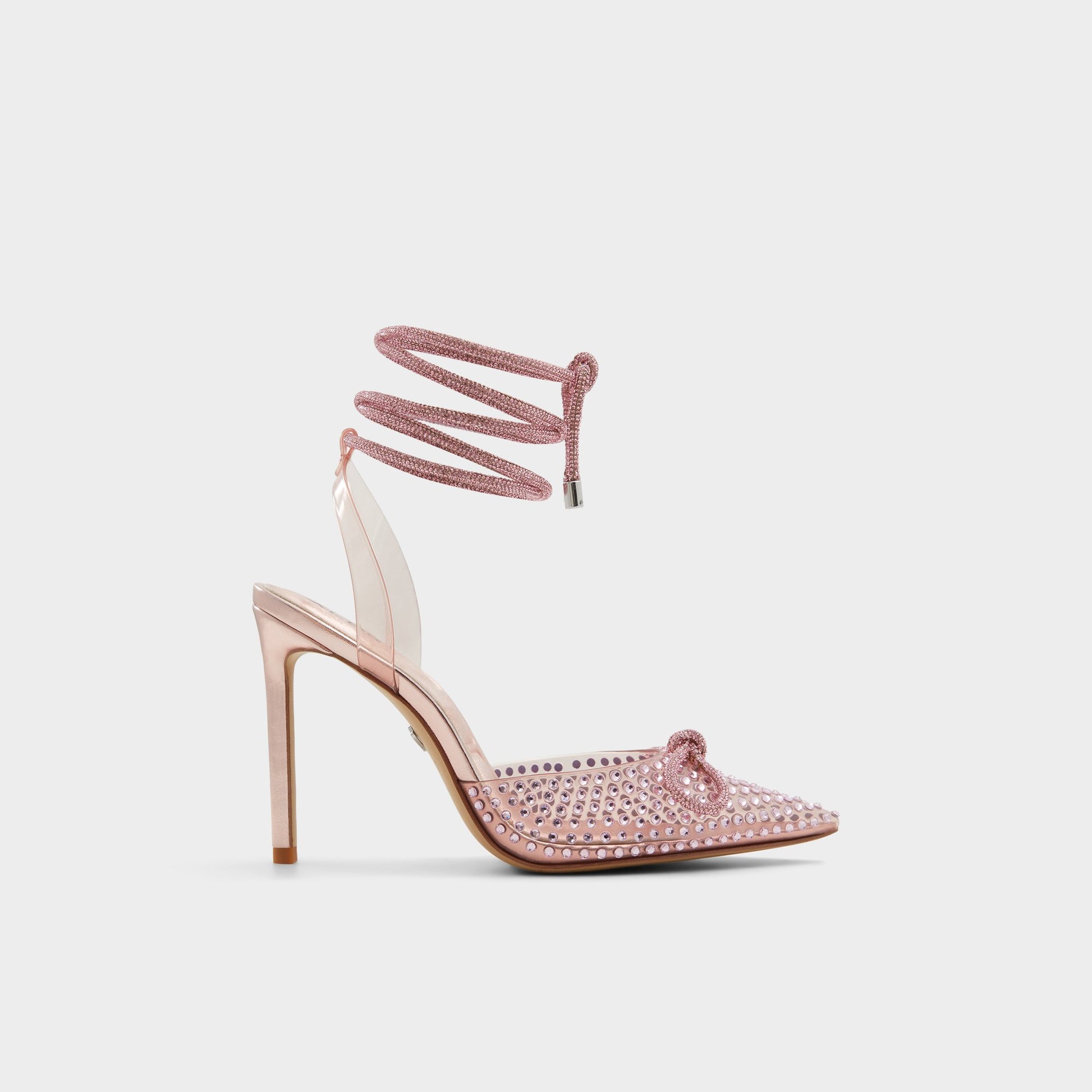 Main View of Pink Tenzin Strappy heeled shoe for Womens