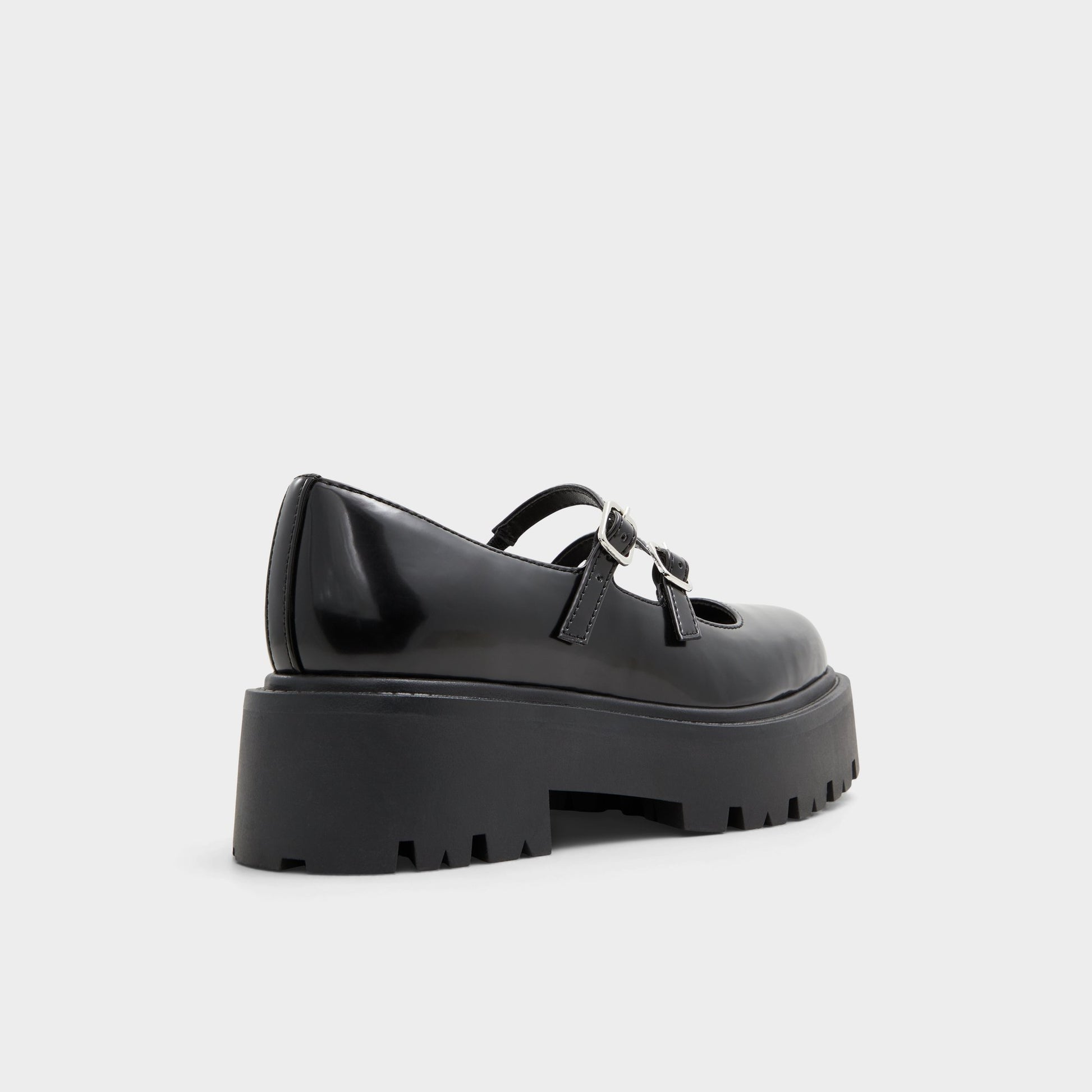 Three-quarter angle of Black Moraby Loafer's back side