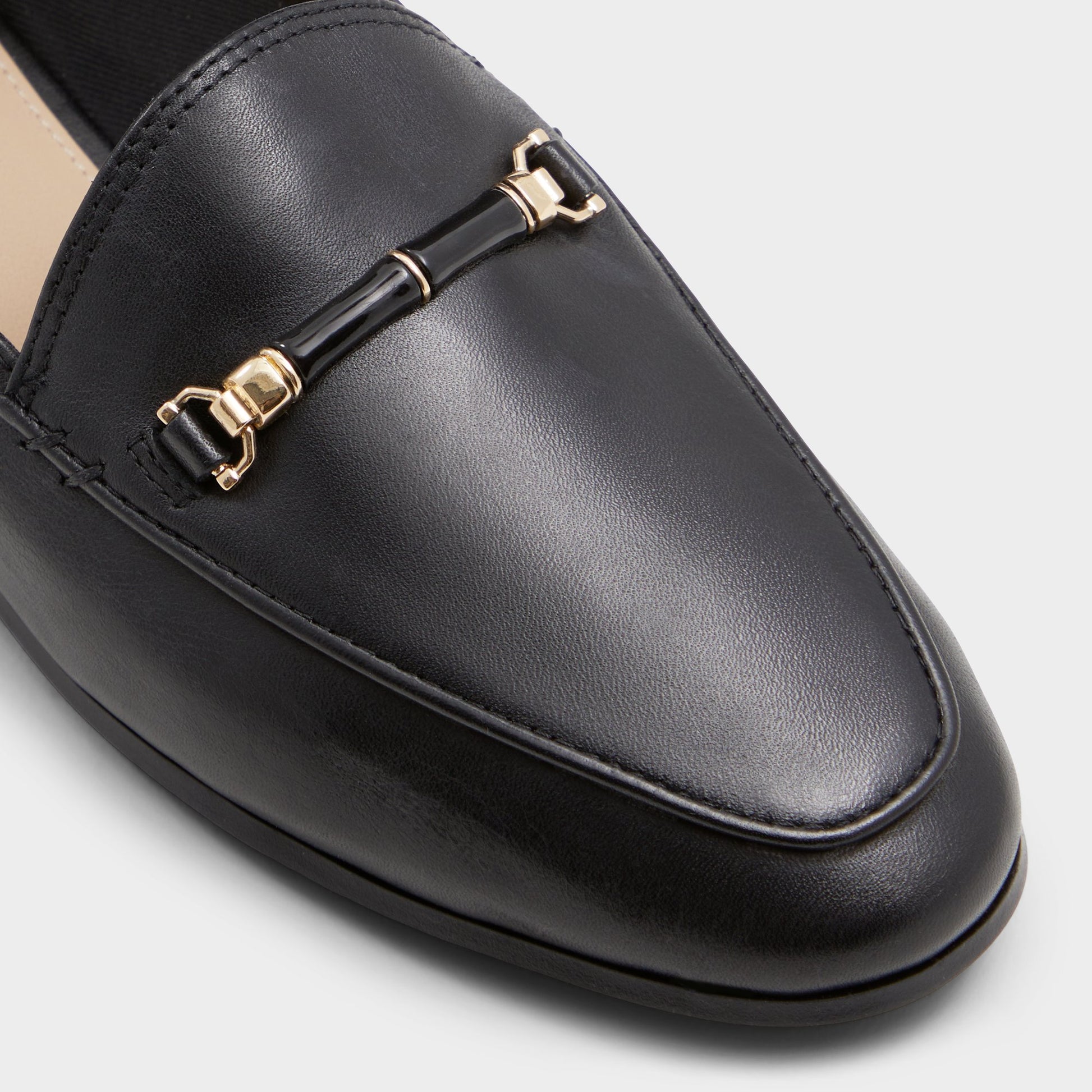 Close-up of the Black Francine Loafer