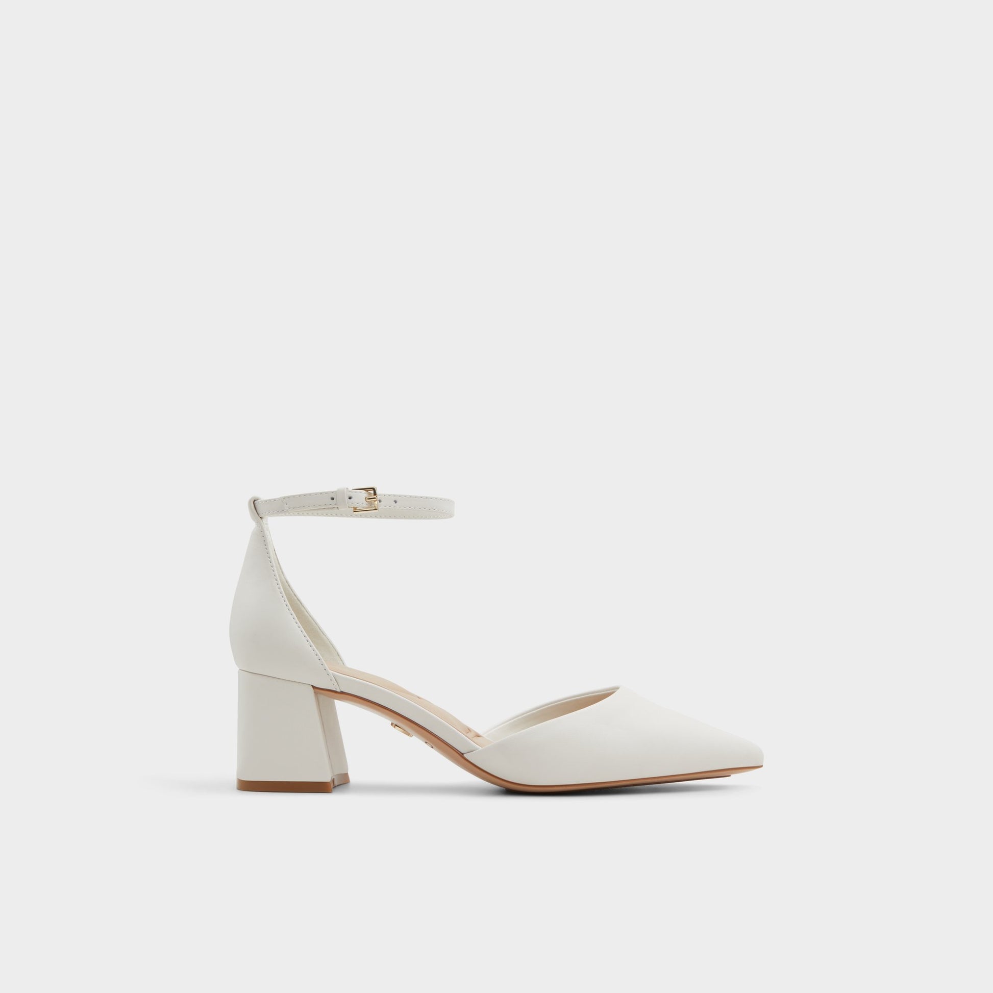 Main View of White/Bone Uneral High heeled shoe for Womens