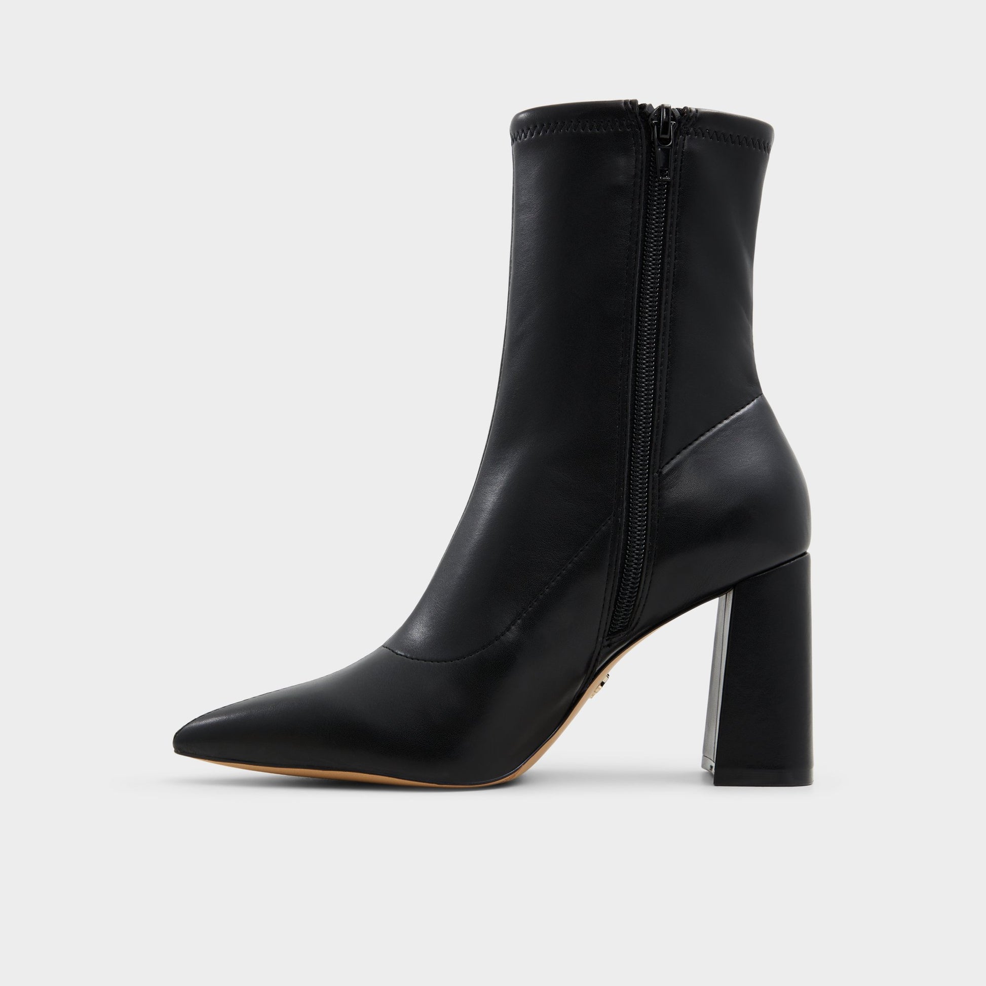 Side view of Black Figtree Ankle boot