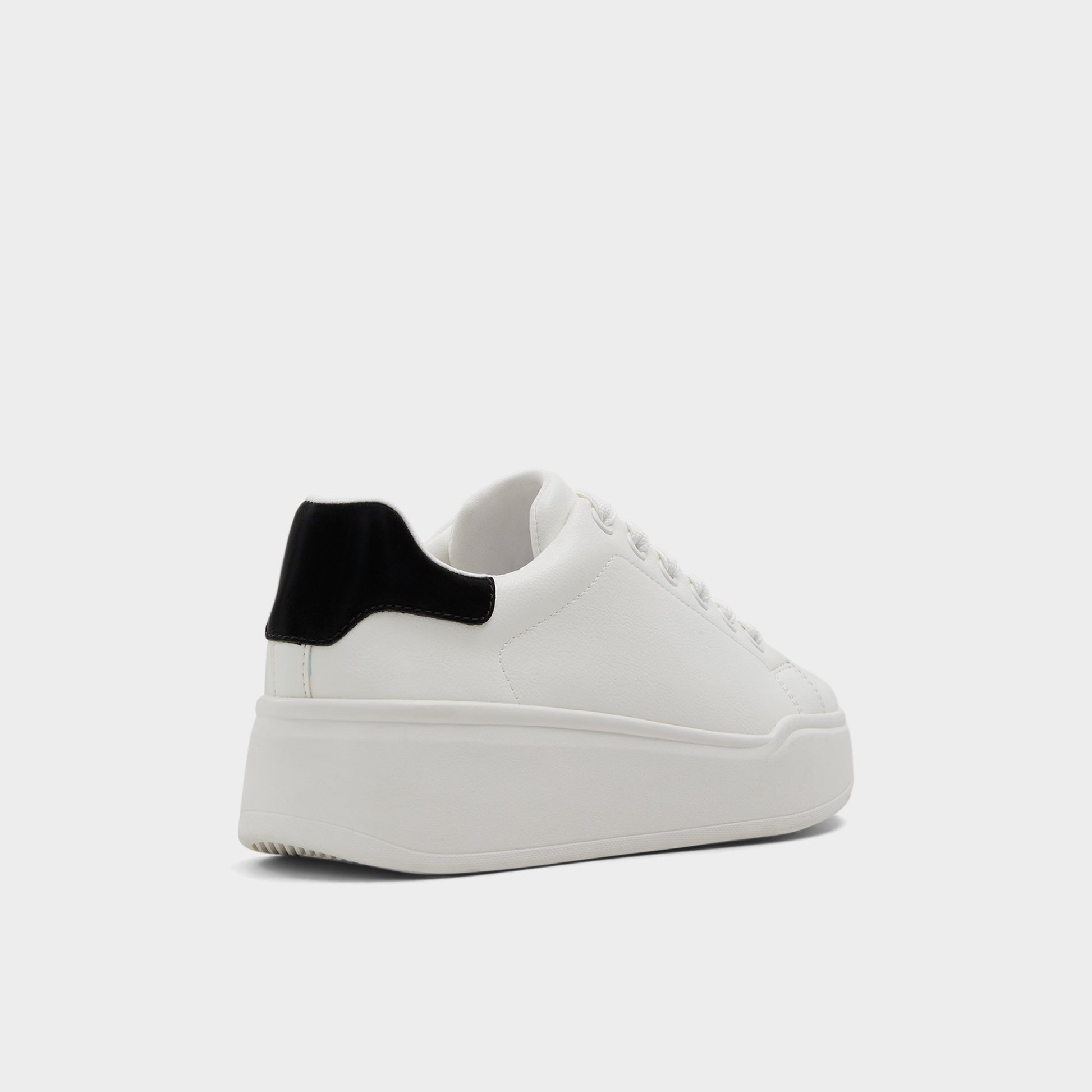 Three-quarter angle of White Combo Halerenna Low top sneaker's back side