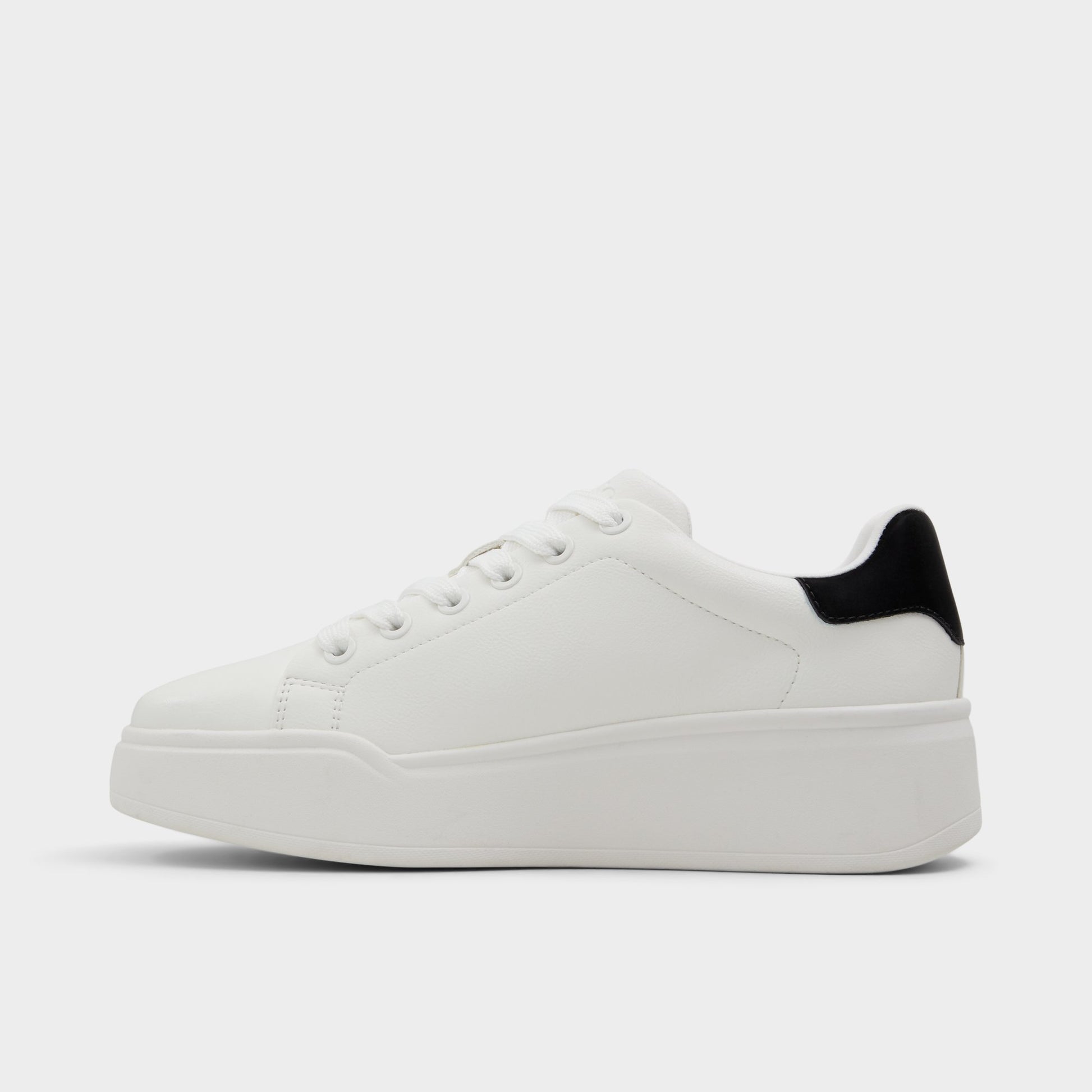 Side view of White Combo Halerenna Low top sneaker