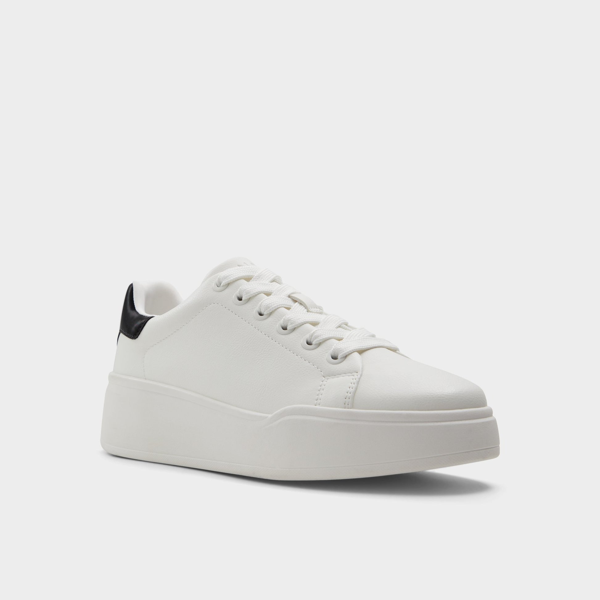 Three-quarter angle of White Combo Halerenna Low top sneaker's front side