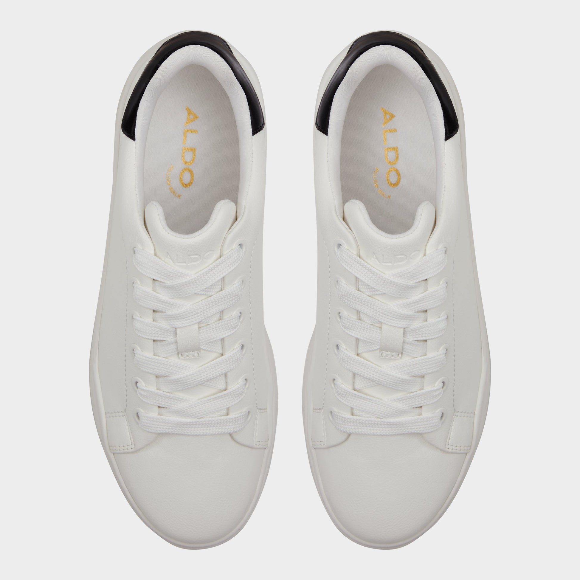 Top-down view of the White Combo Halerenna Low top sneaker