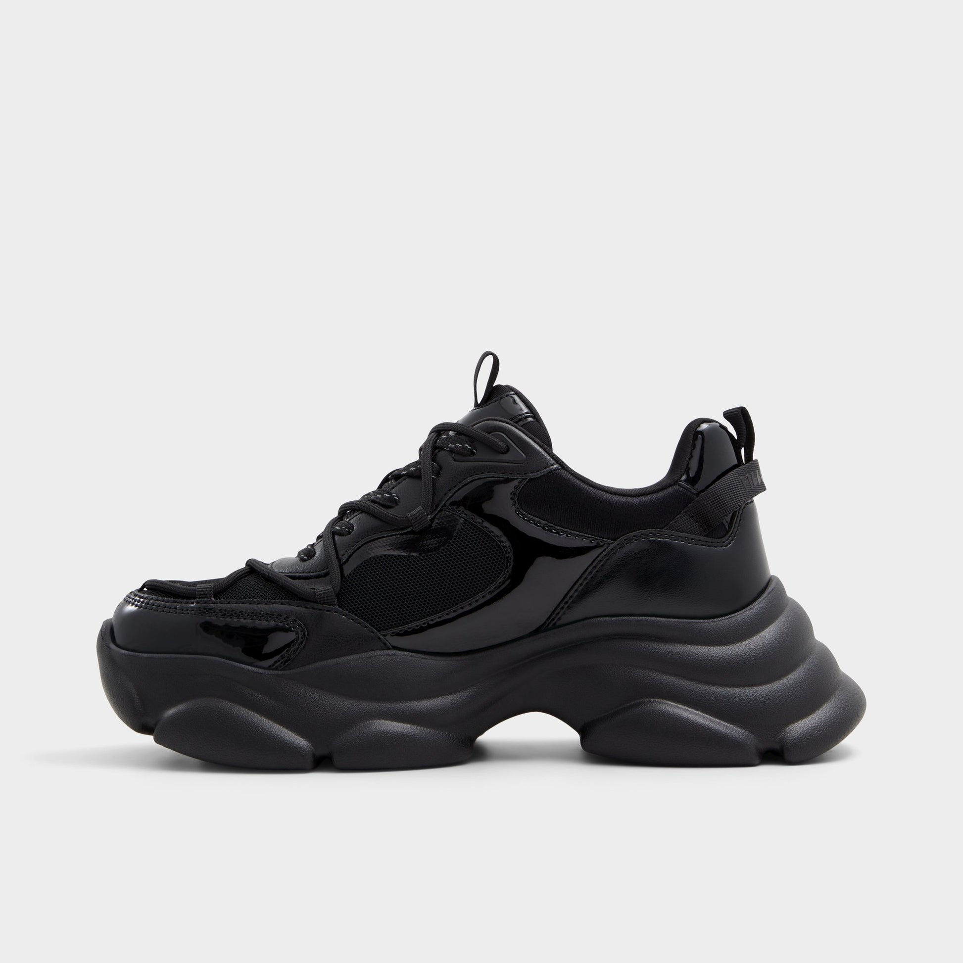Side view of Black Andree Jogger sneaker