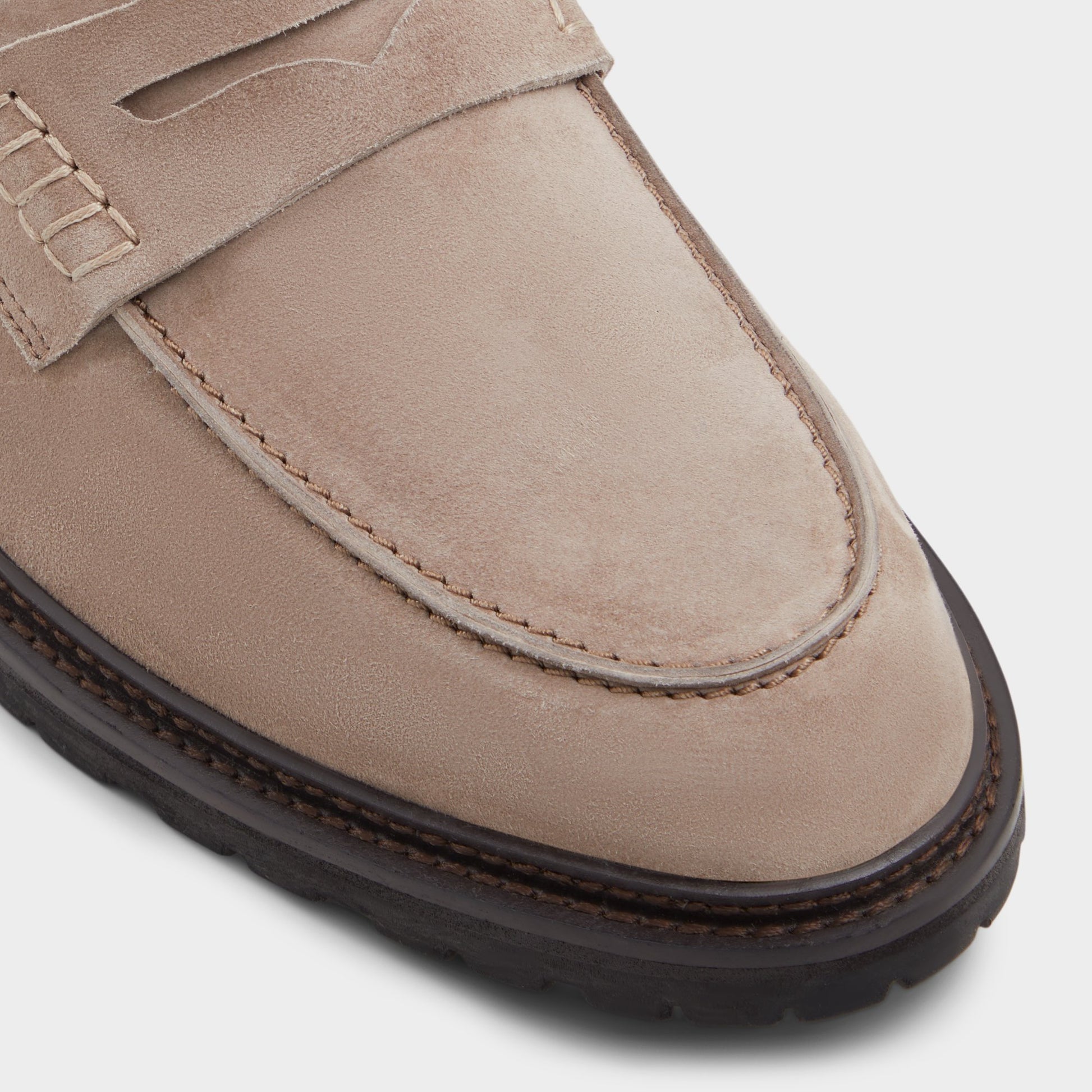 Close-up of the Brown Aleris Loafer