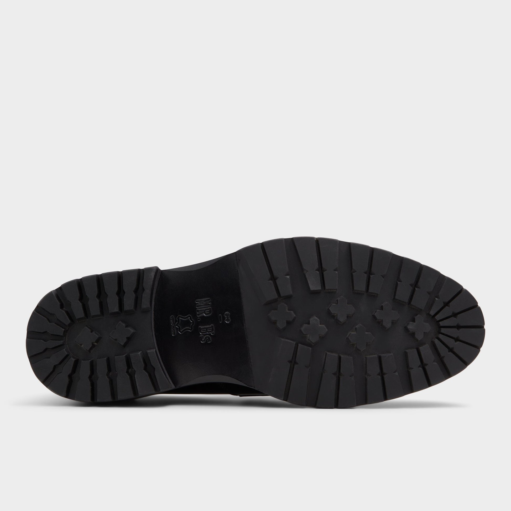 View of Black Aleris Loafer's sole