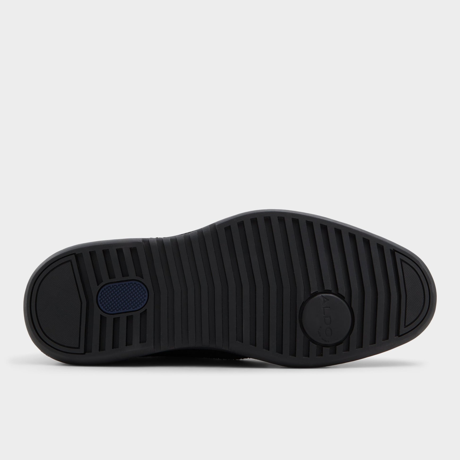 View of Black Enry Oxford shoe's sole