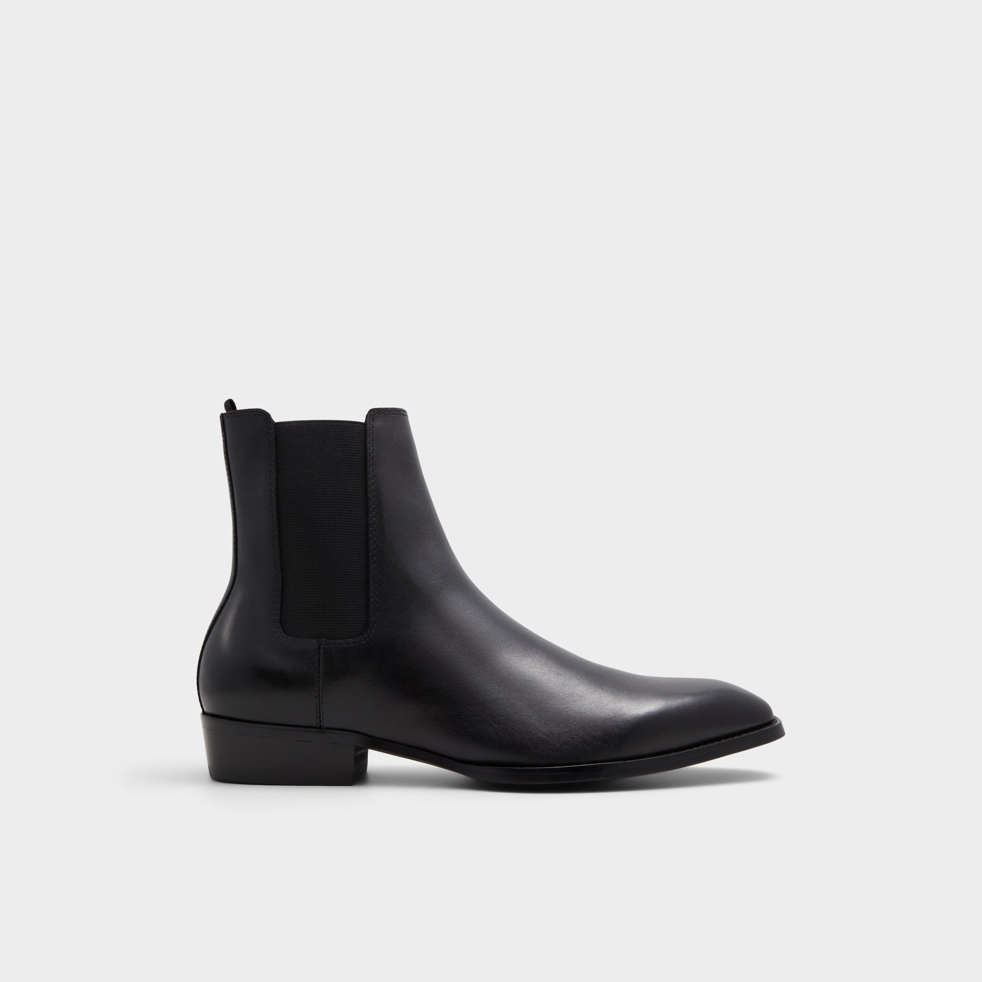 Vue principale de Noir Bert Botte Chelsea pour Hommes
