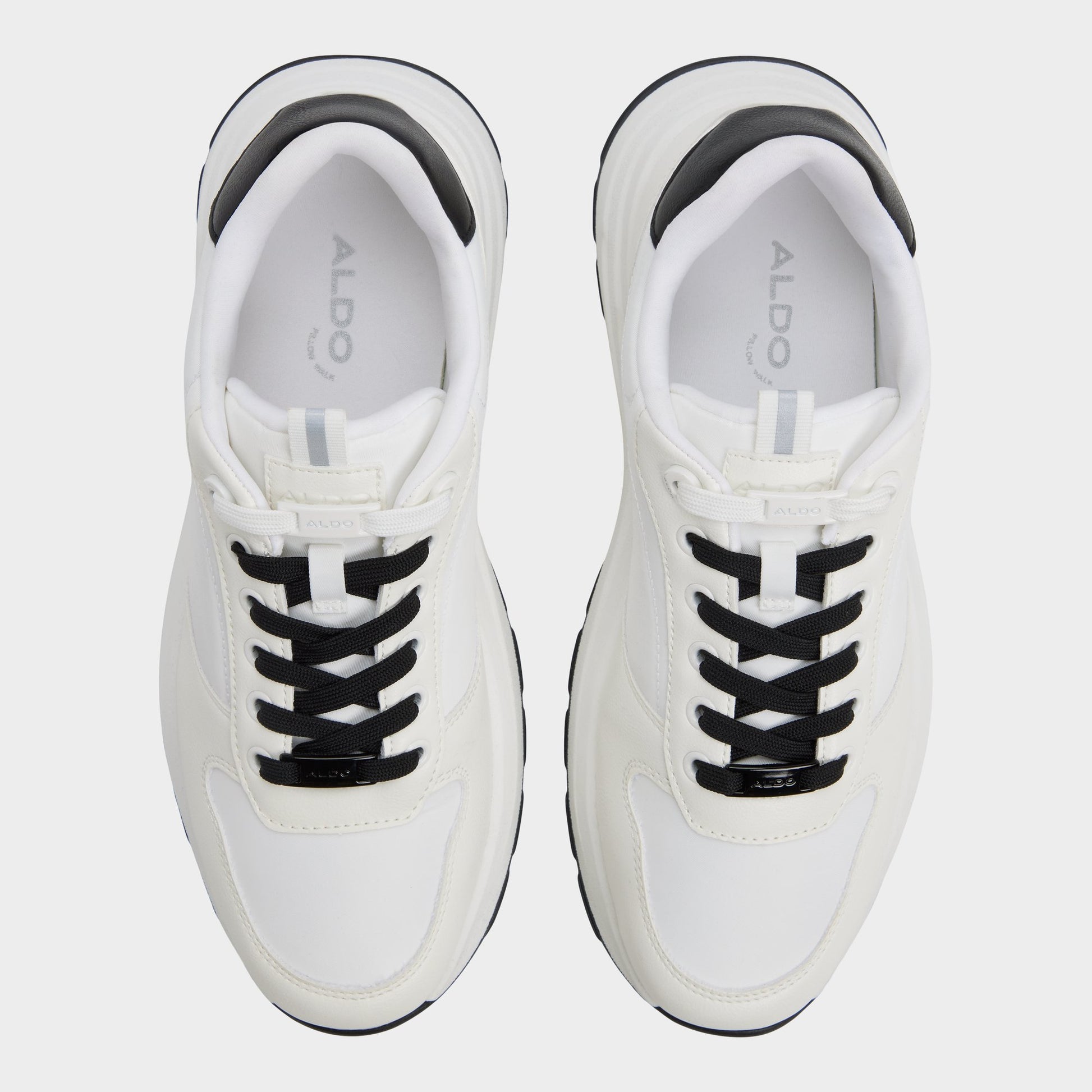 Top-down view of the White Casimir Jogger sneaker