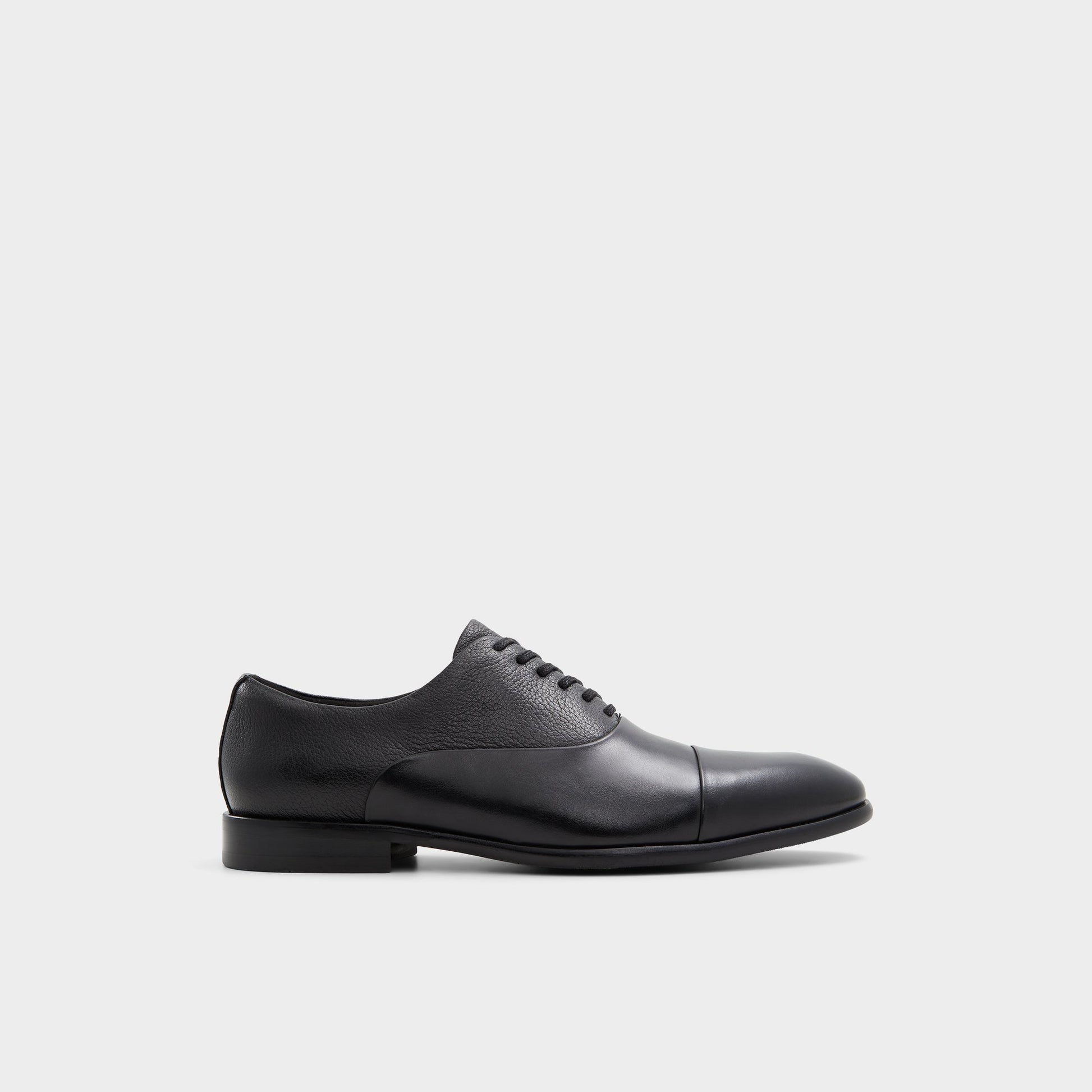 Main View of Open Black Meekes Oxford shoe for Mens