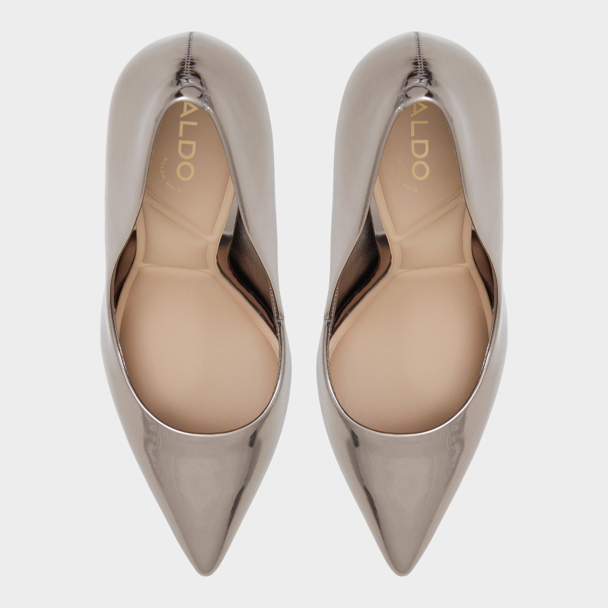 Top-down view of the Pewter Stessy2.0 Pump