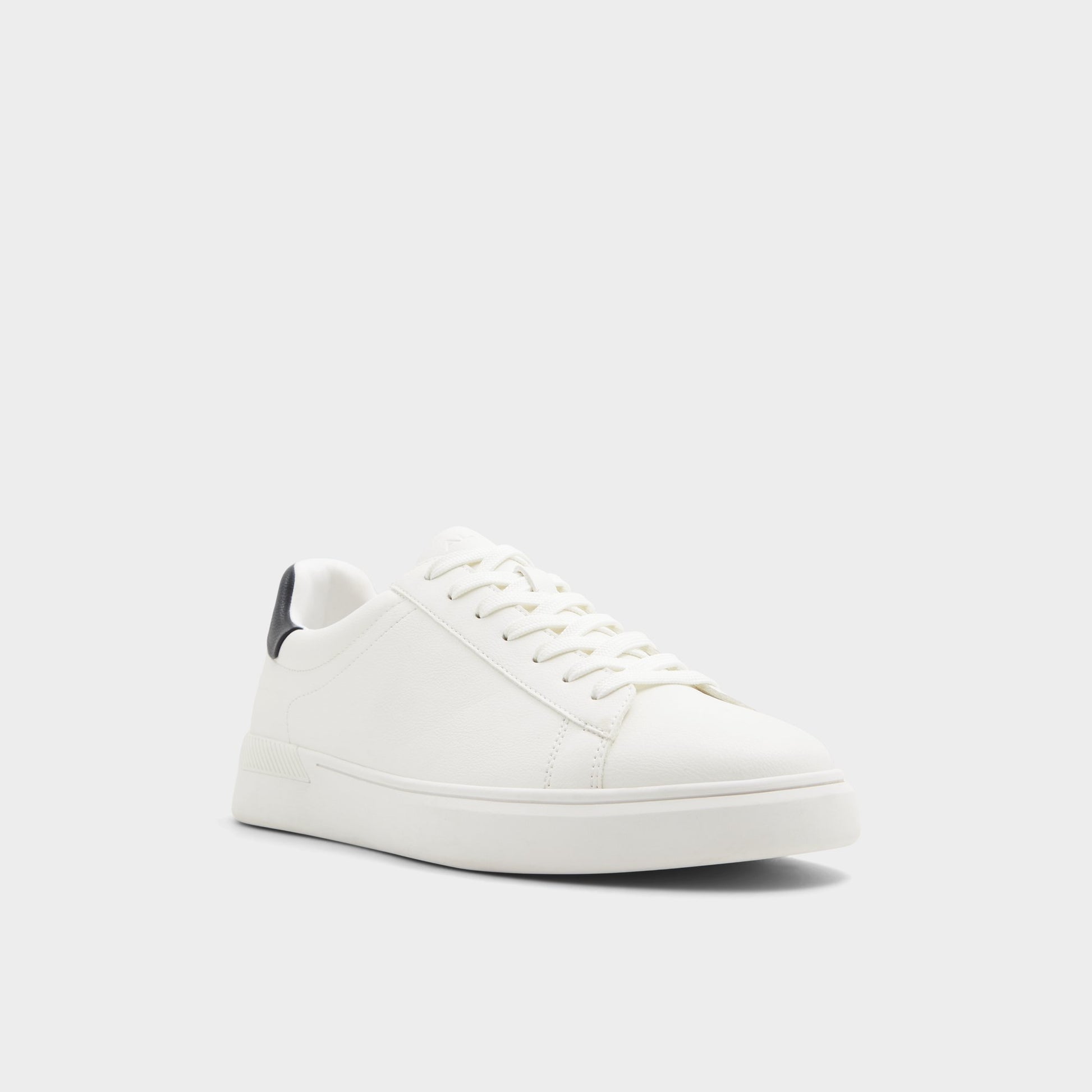 Three-quarter angle of White Coolspec Low top sneaker's front side