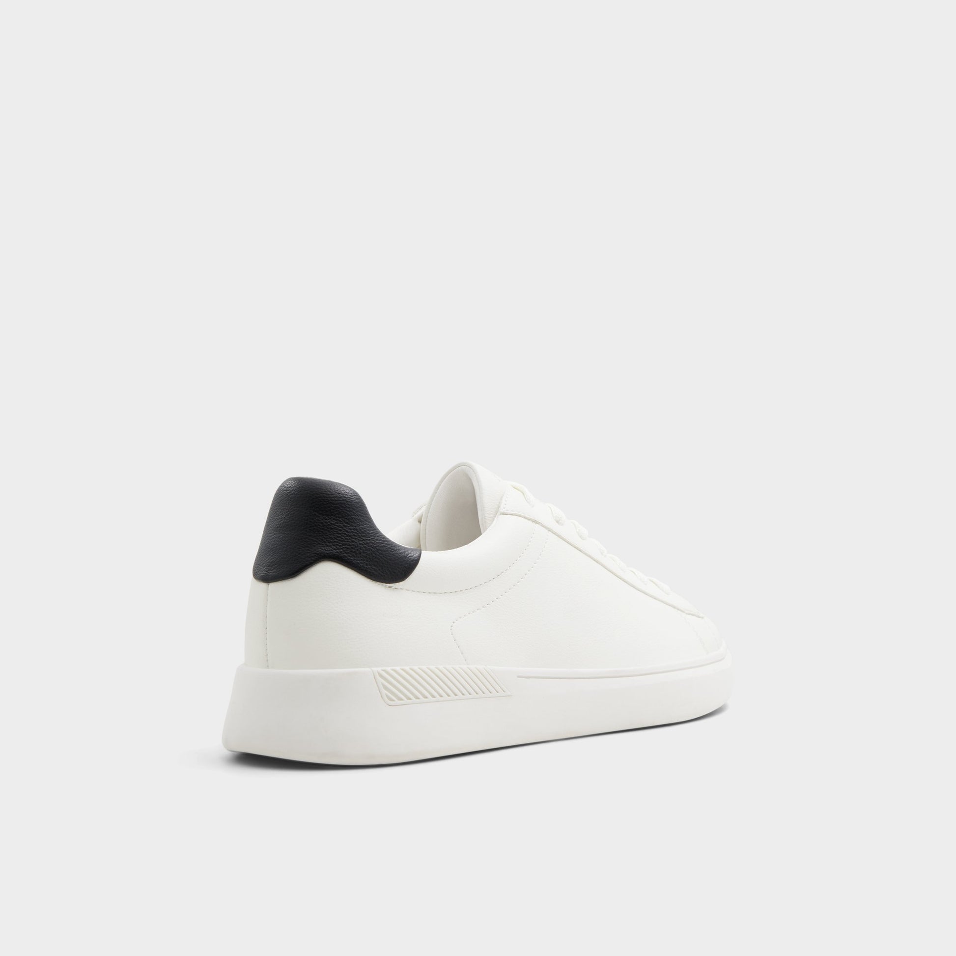 Three-quarter angle of White Coolspec Low top sneaker's back side