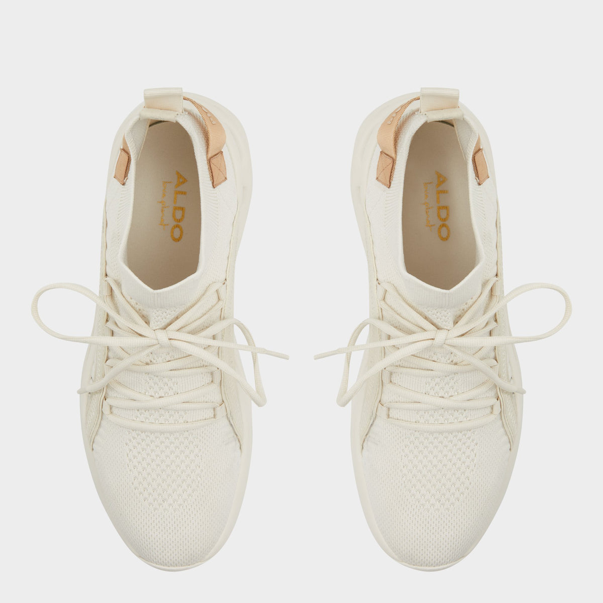 Top-down view of the White/Bone Motionx Jogger sneaker