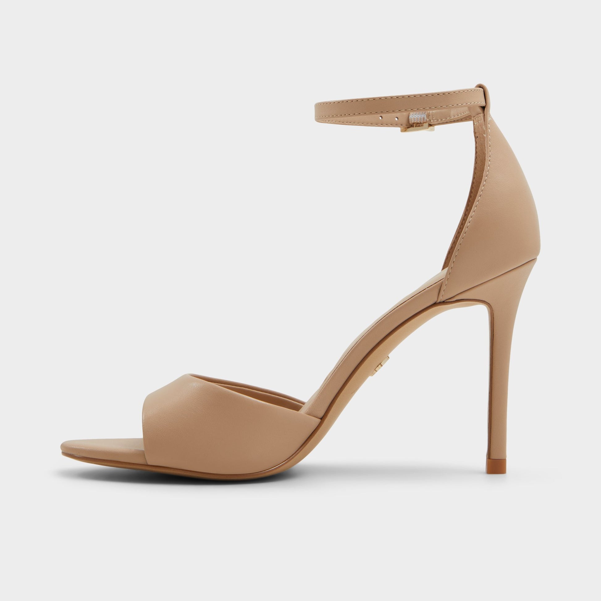Vue latérale de Beige Creride Sandale à talon haut