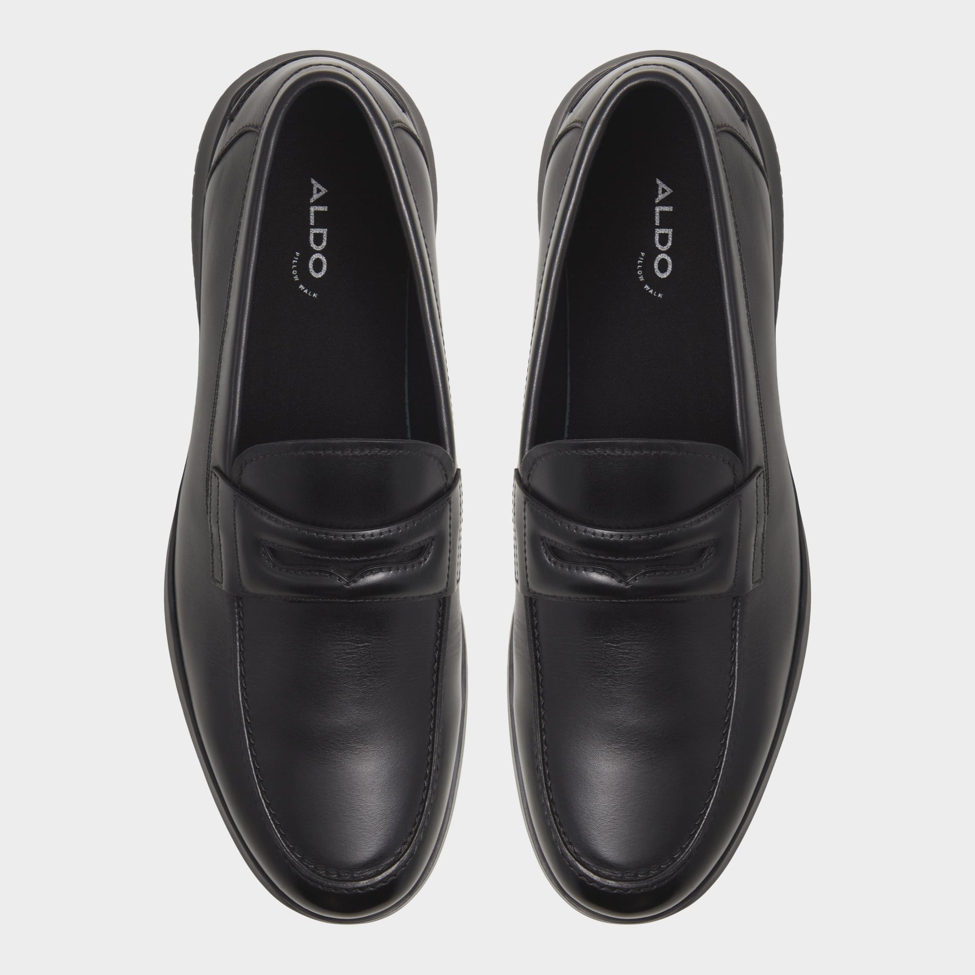 Top-down view of the Black Hector Loafer