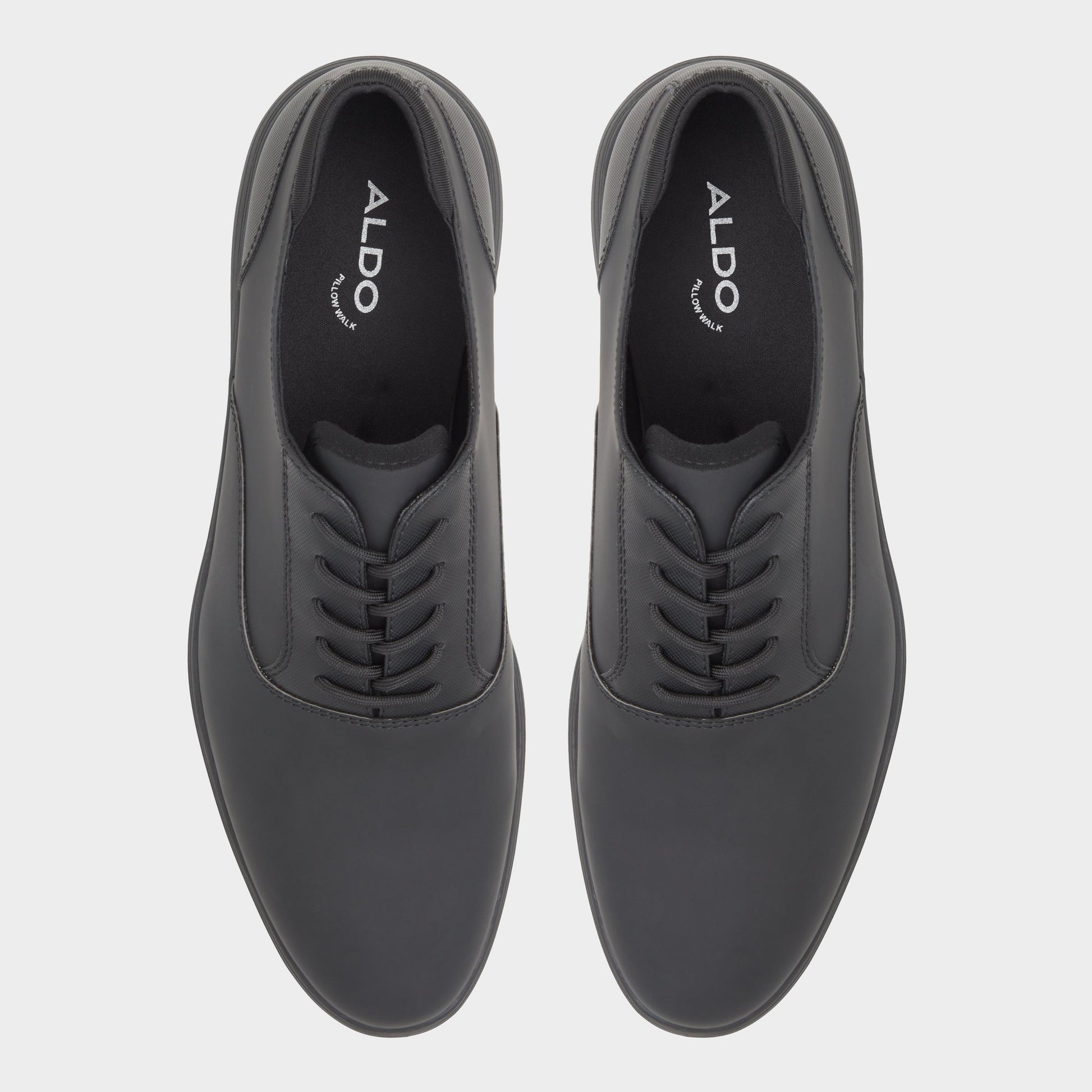 Top-down view of the Other Black Seymour Oxford shoe
