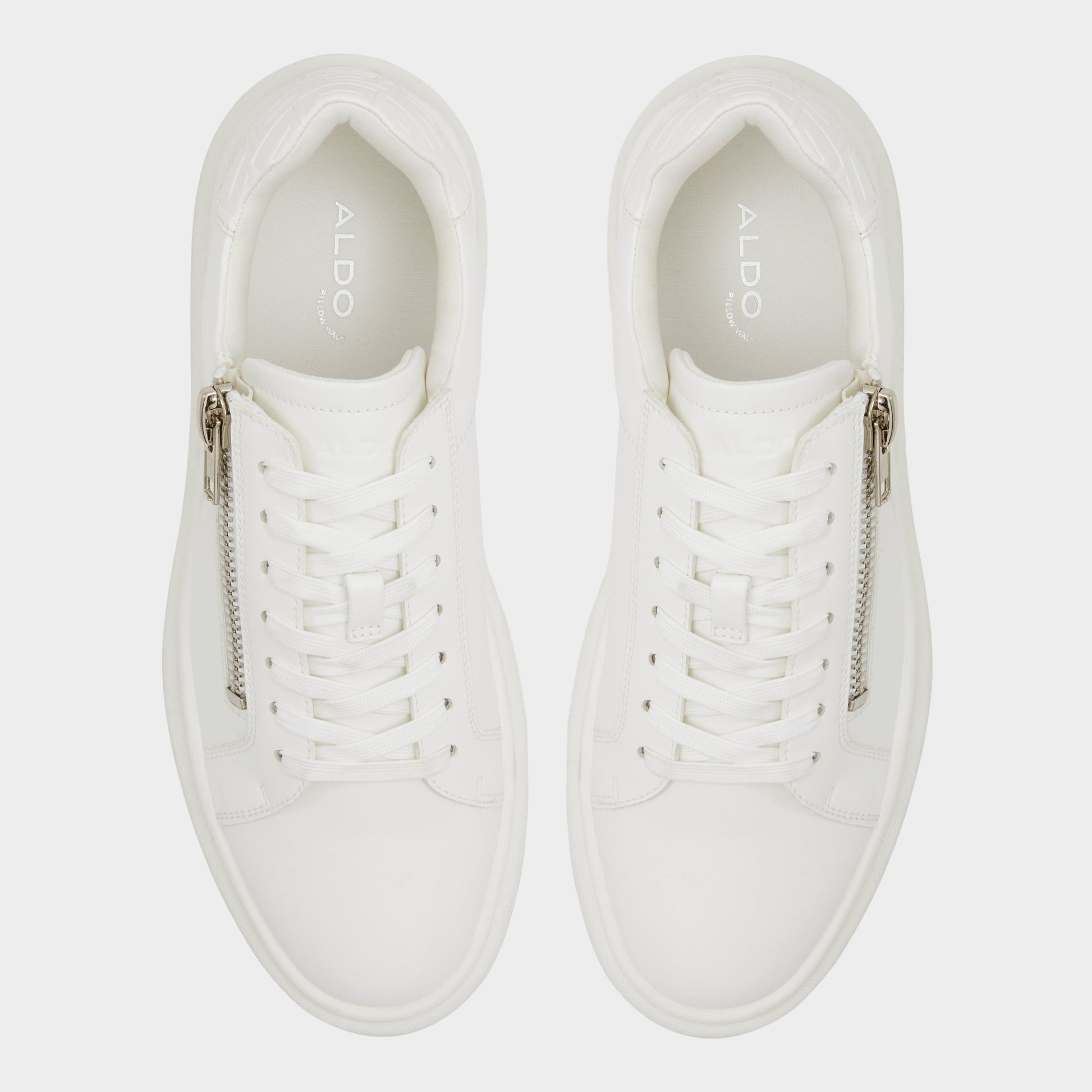 Top-down view of the White Superspec Low top sneaker