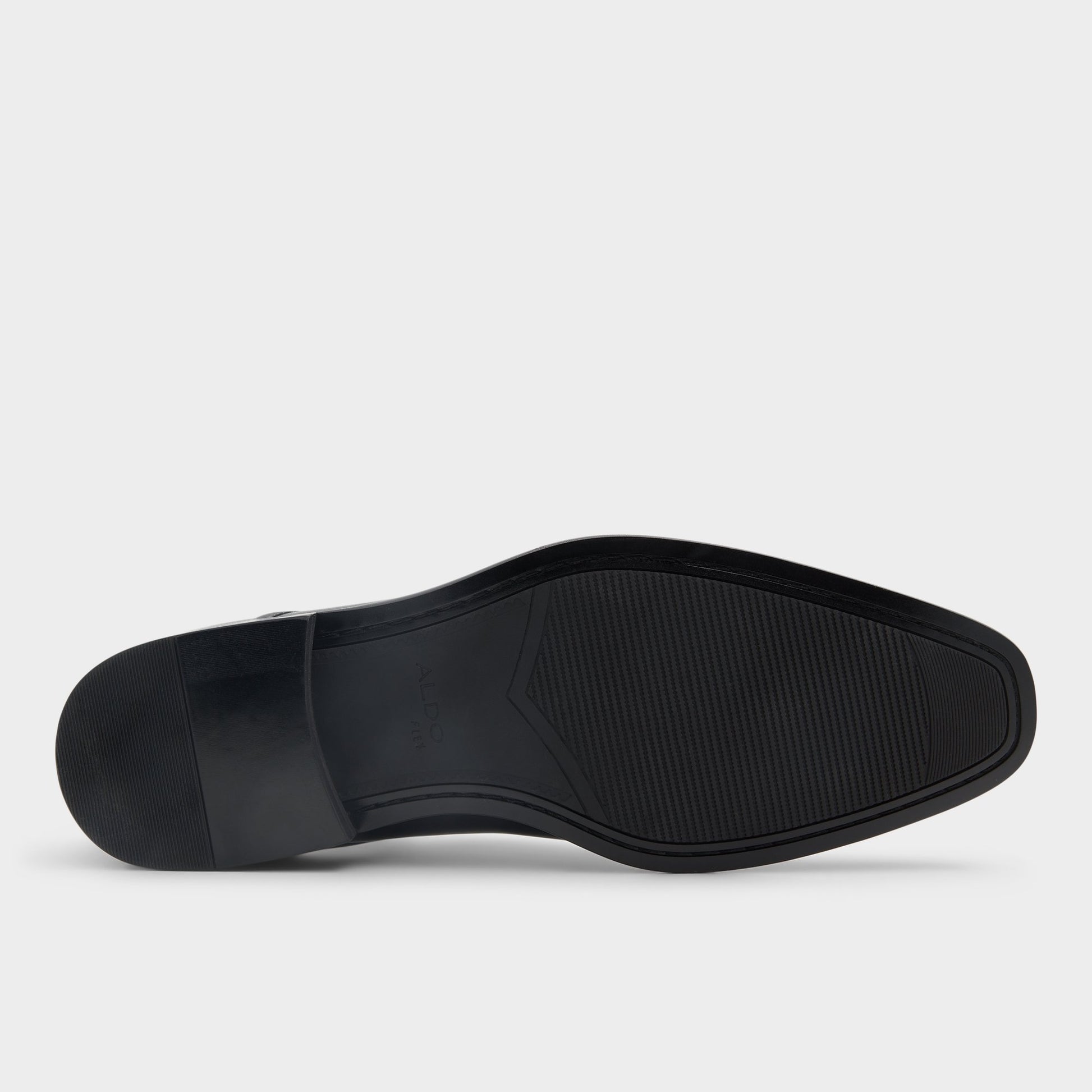 View of Black Drayson Derby shoe's sole