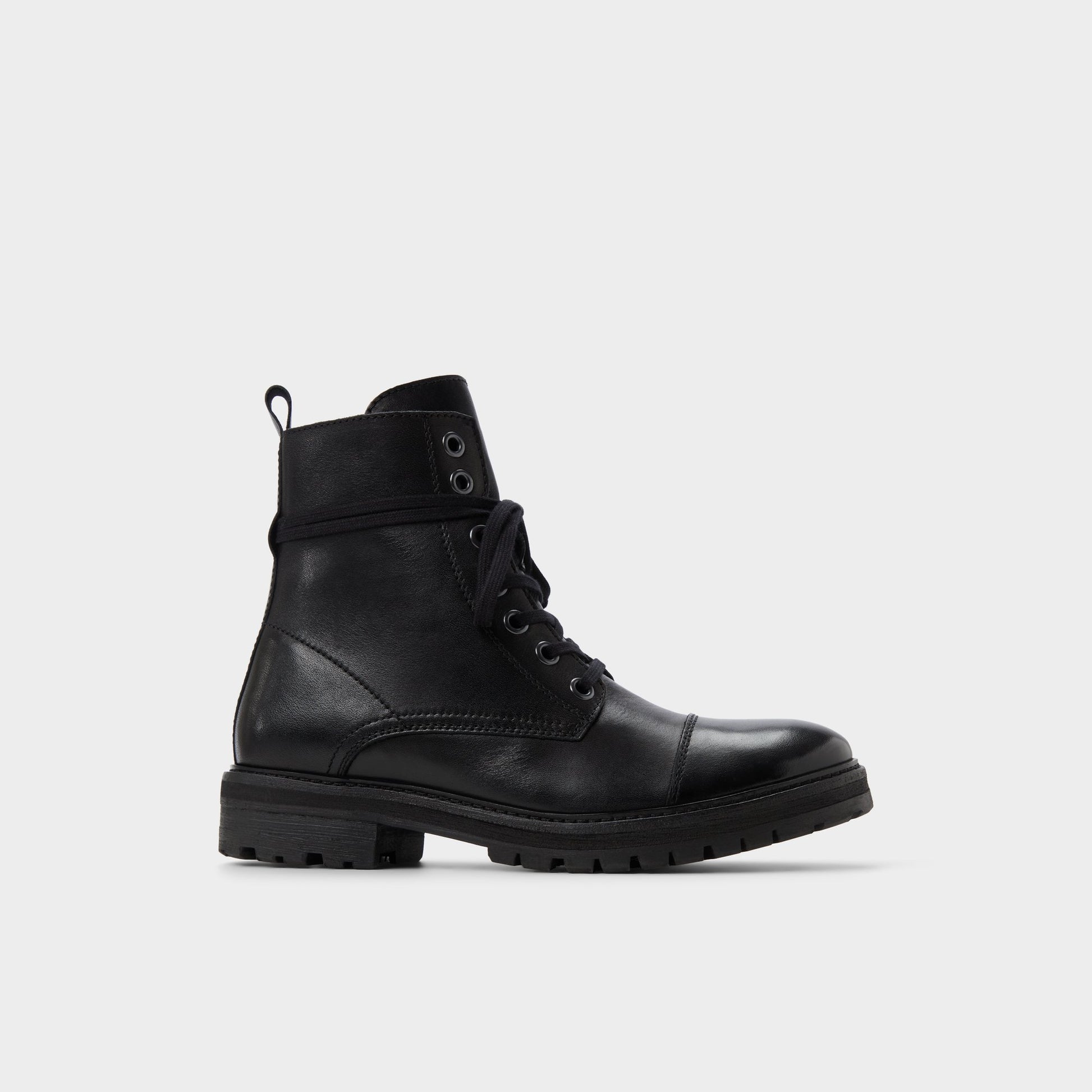 Main View of Black Sevigo Combat ankle boot for Mens
