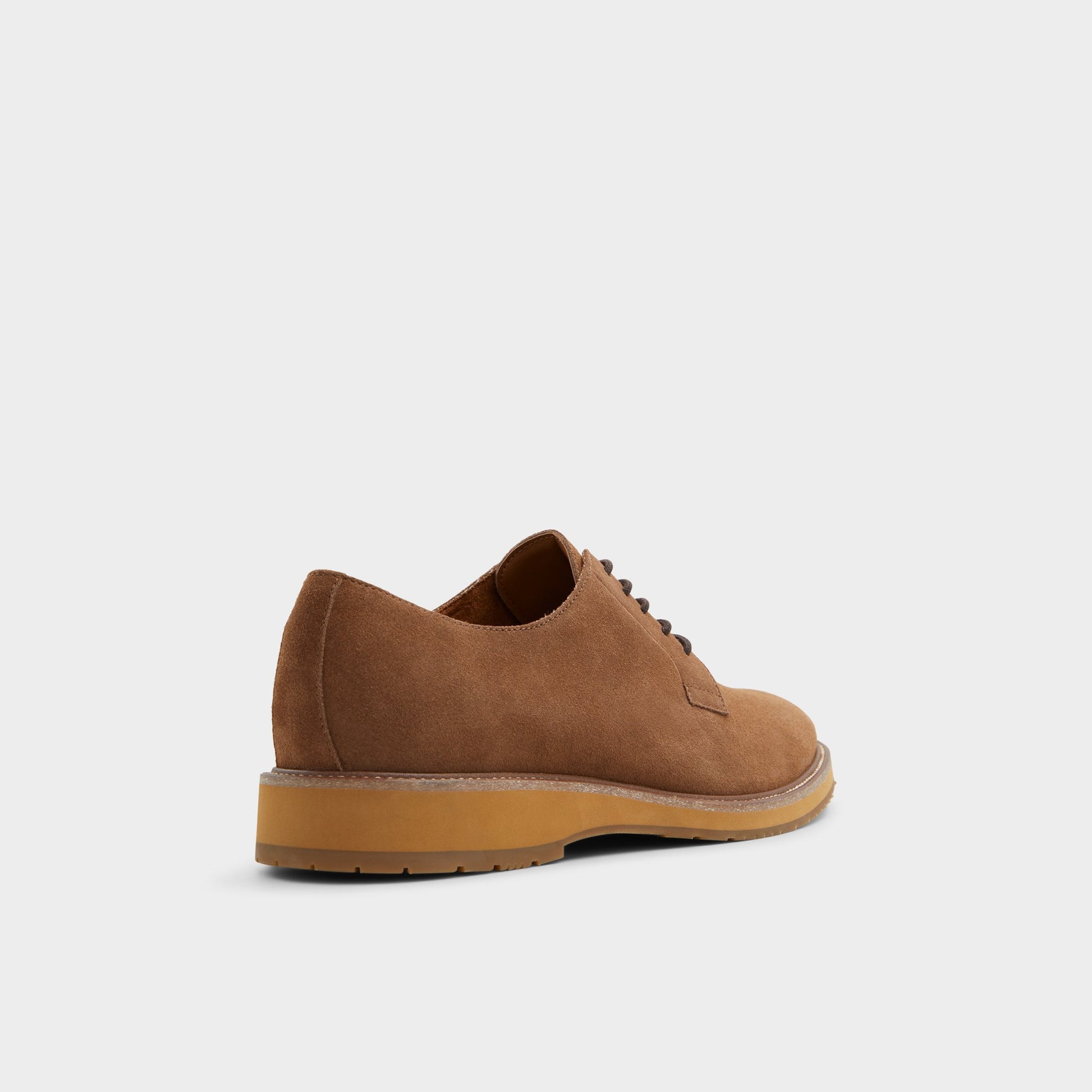 Three-quarter angle of Light Brown Ferguson Oxford shoe's back side