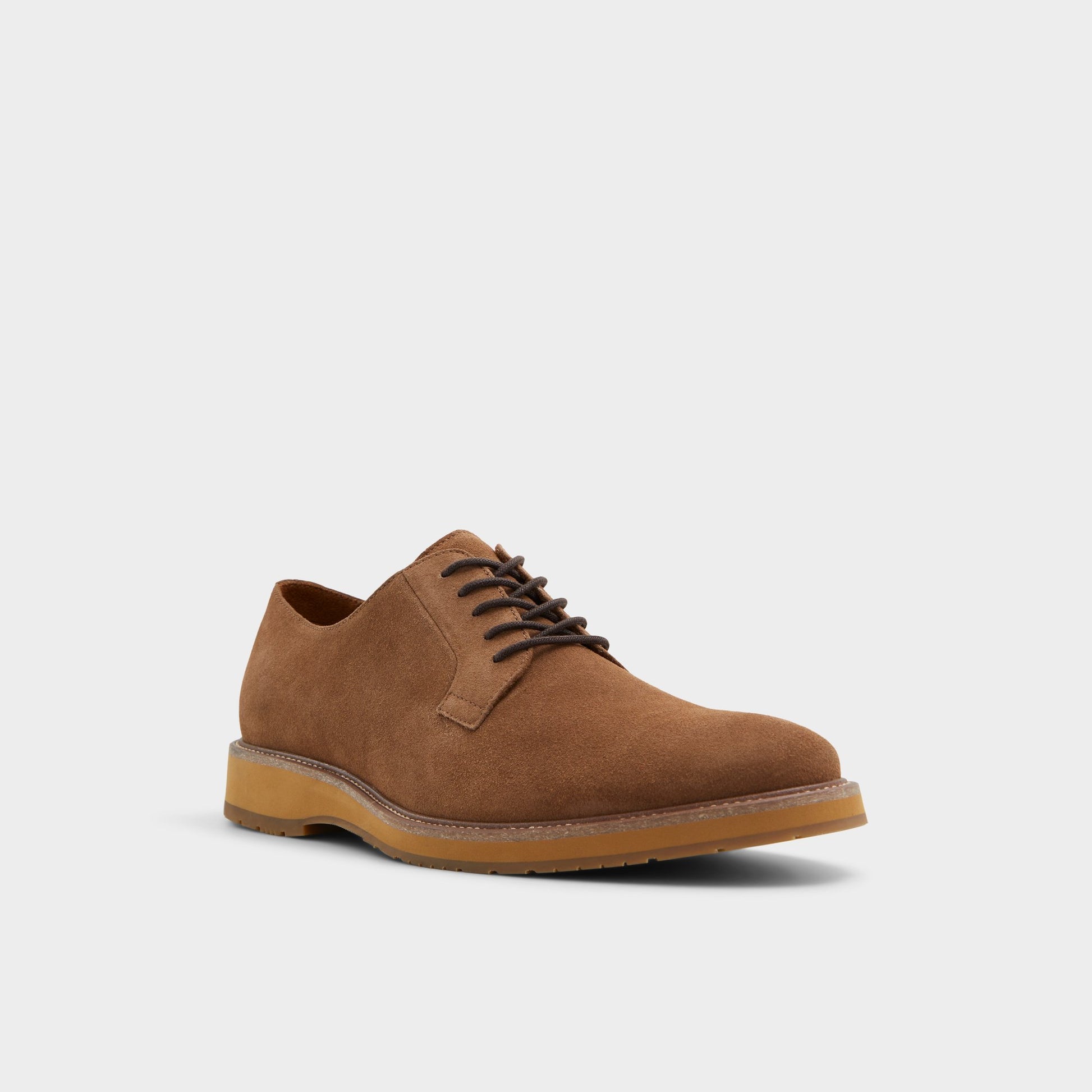 Three-quarter angle of Light Brown Ferguson Oxford shoe's front side