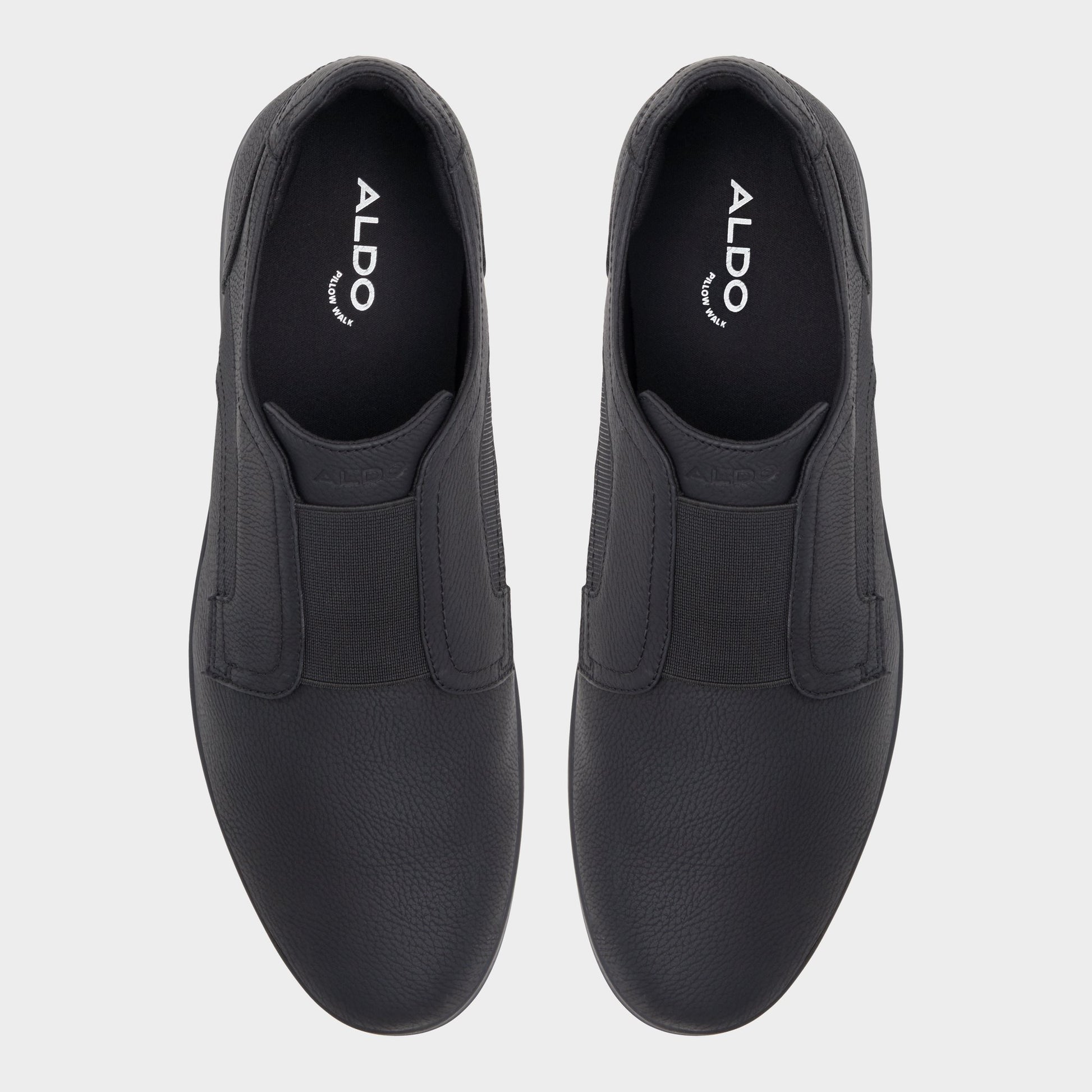 Top-down view of the Black Onalith Slip-on
