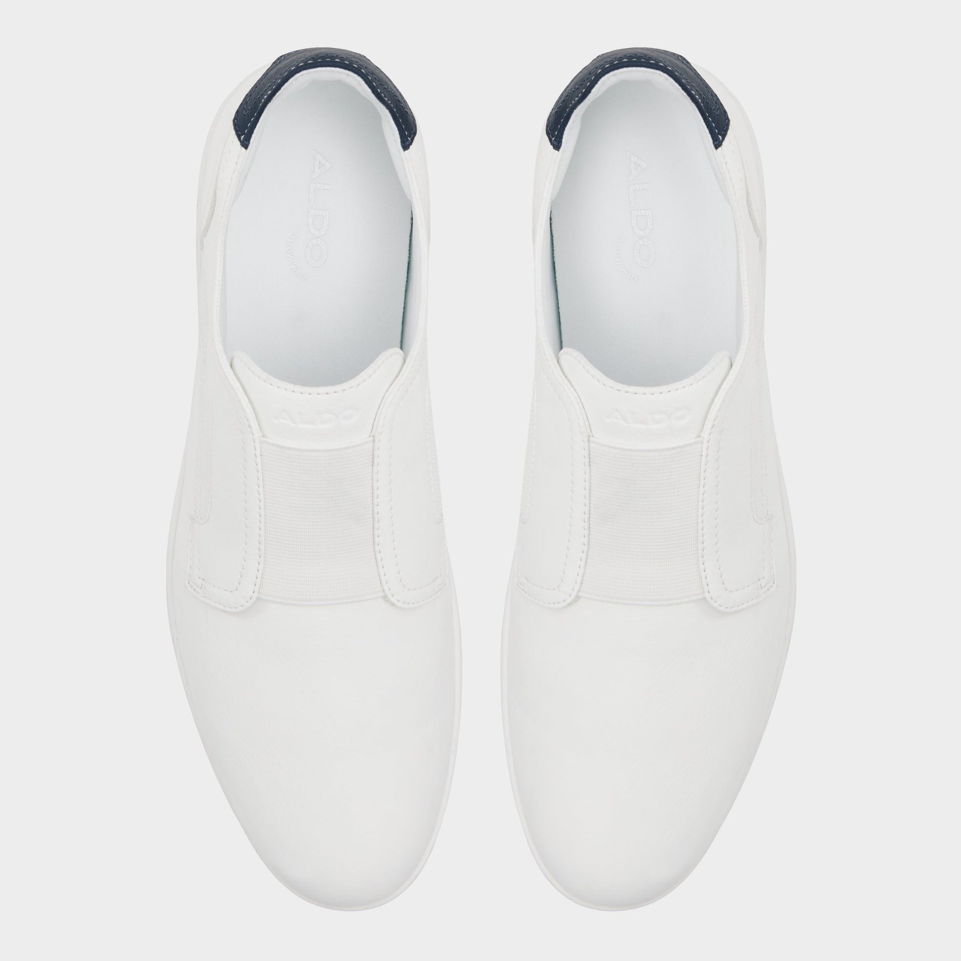 Top-down view of the White Onalith Slip-on