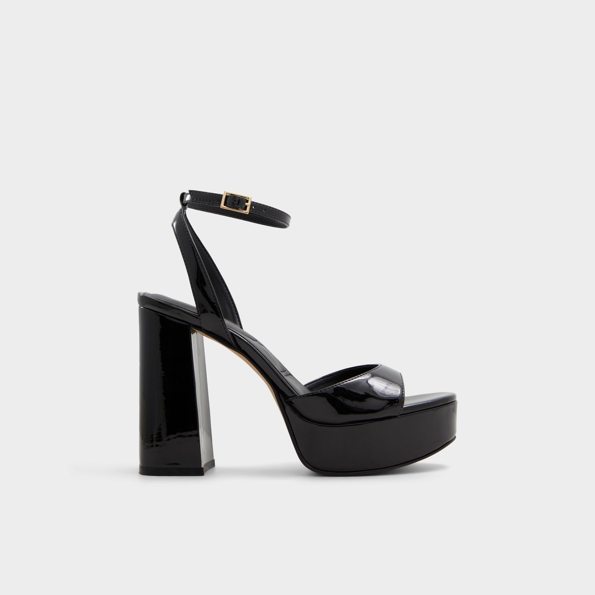 Main View of Black Valoria Strappy heeled sandal for Womens