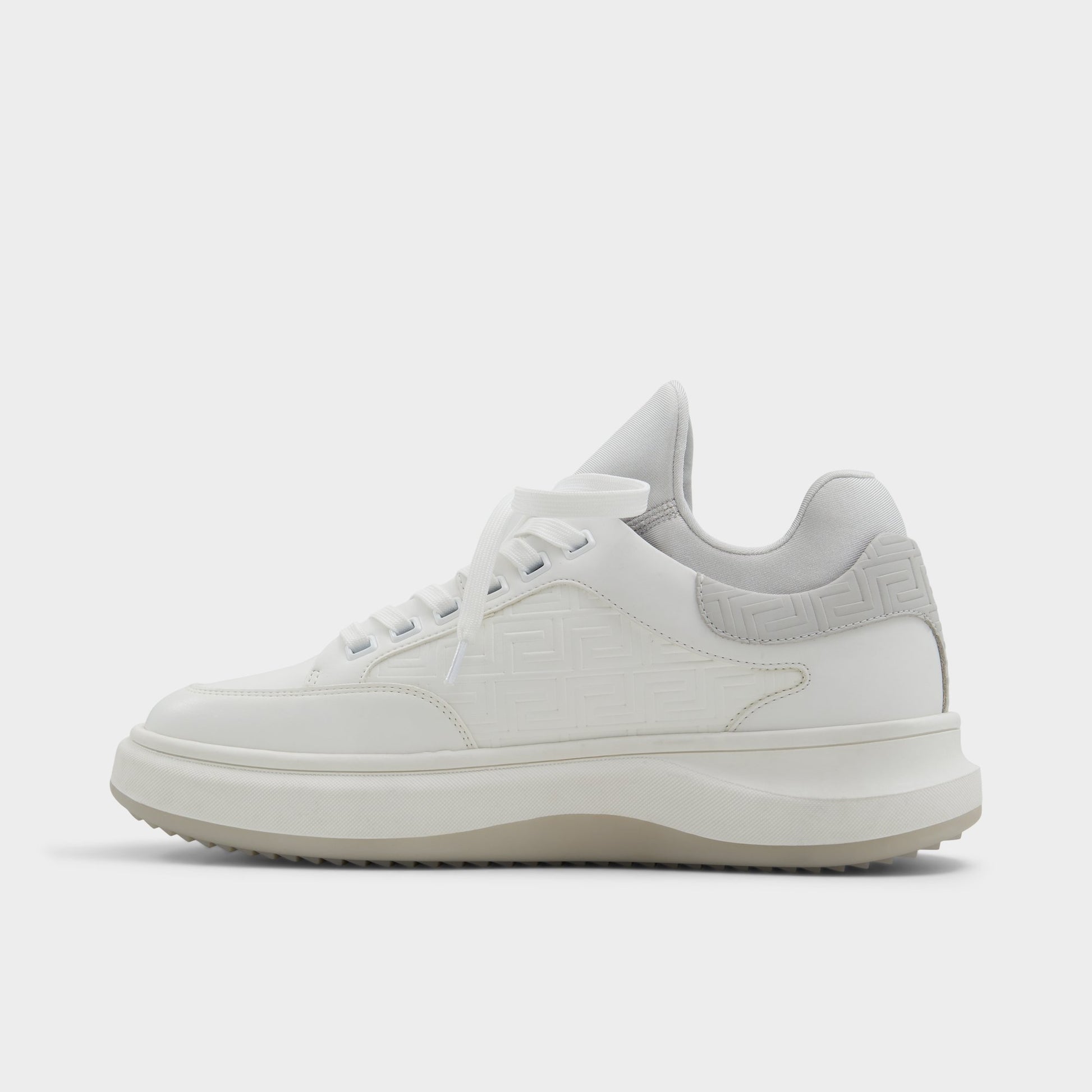 Side view of White Hyperspec Low top sneaker