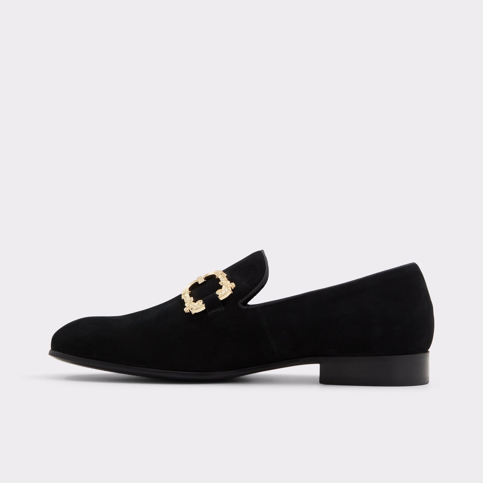 Side view of Black Domenic Loafer