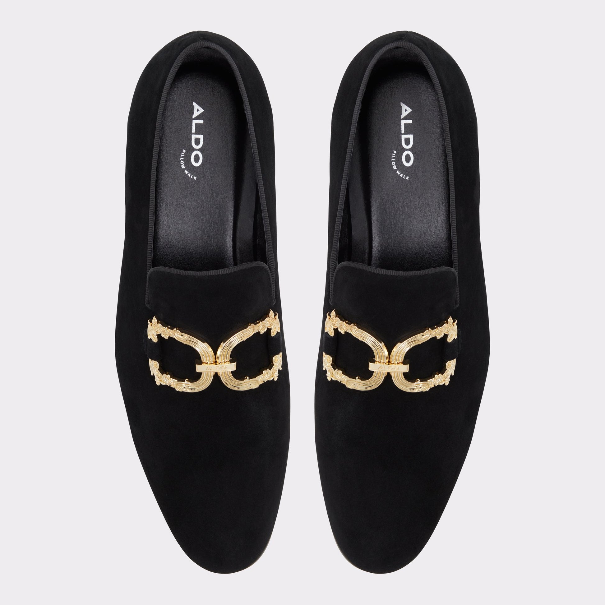 Top-down view of the Black Domenic Loafer