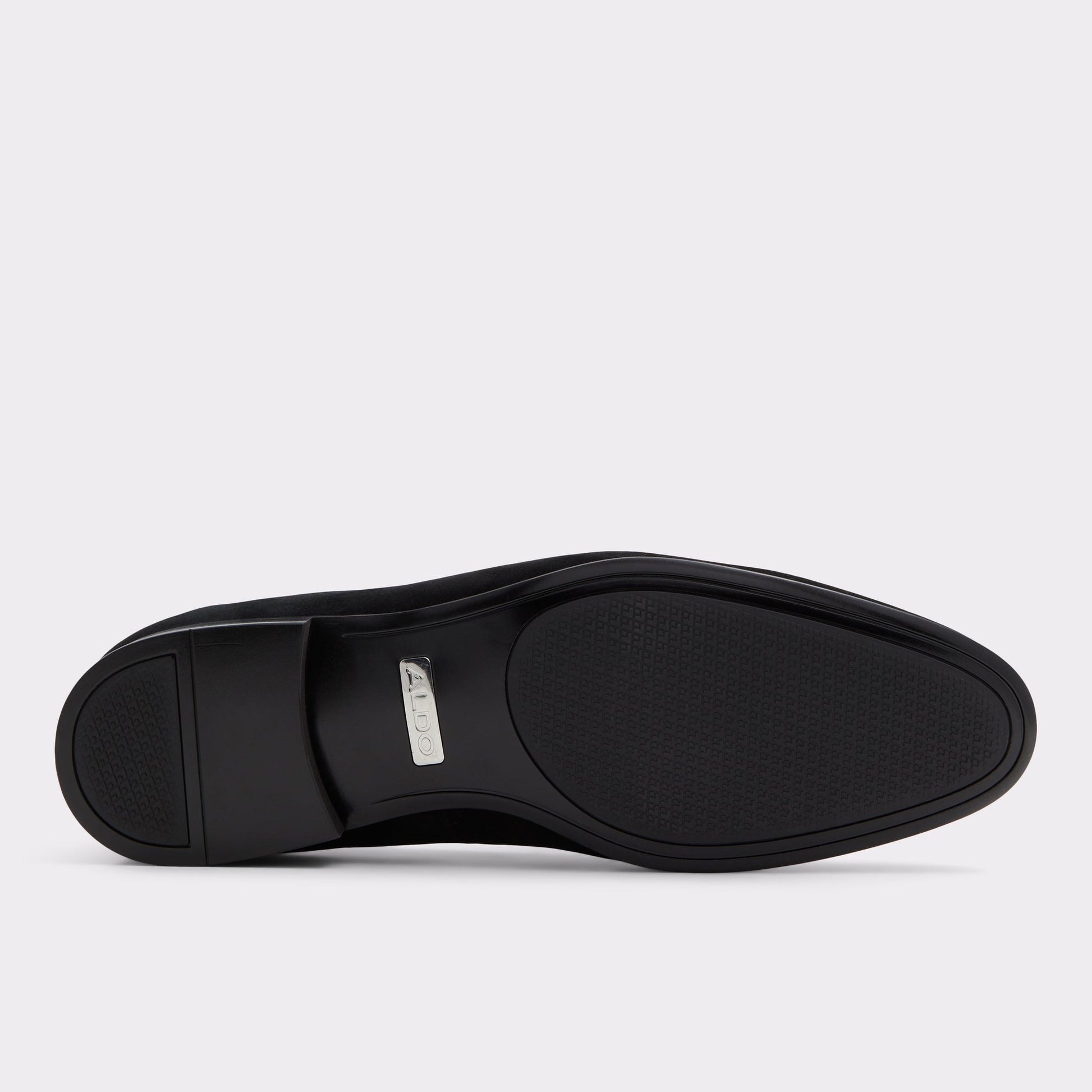 View of Black Domenic Loafer's sole