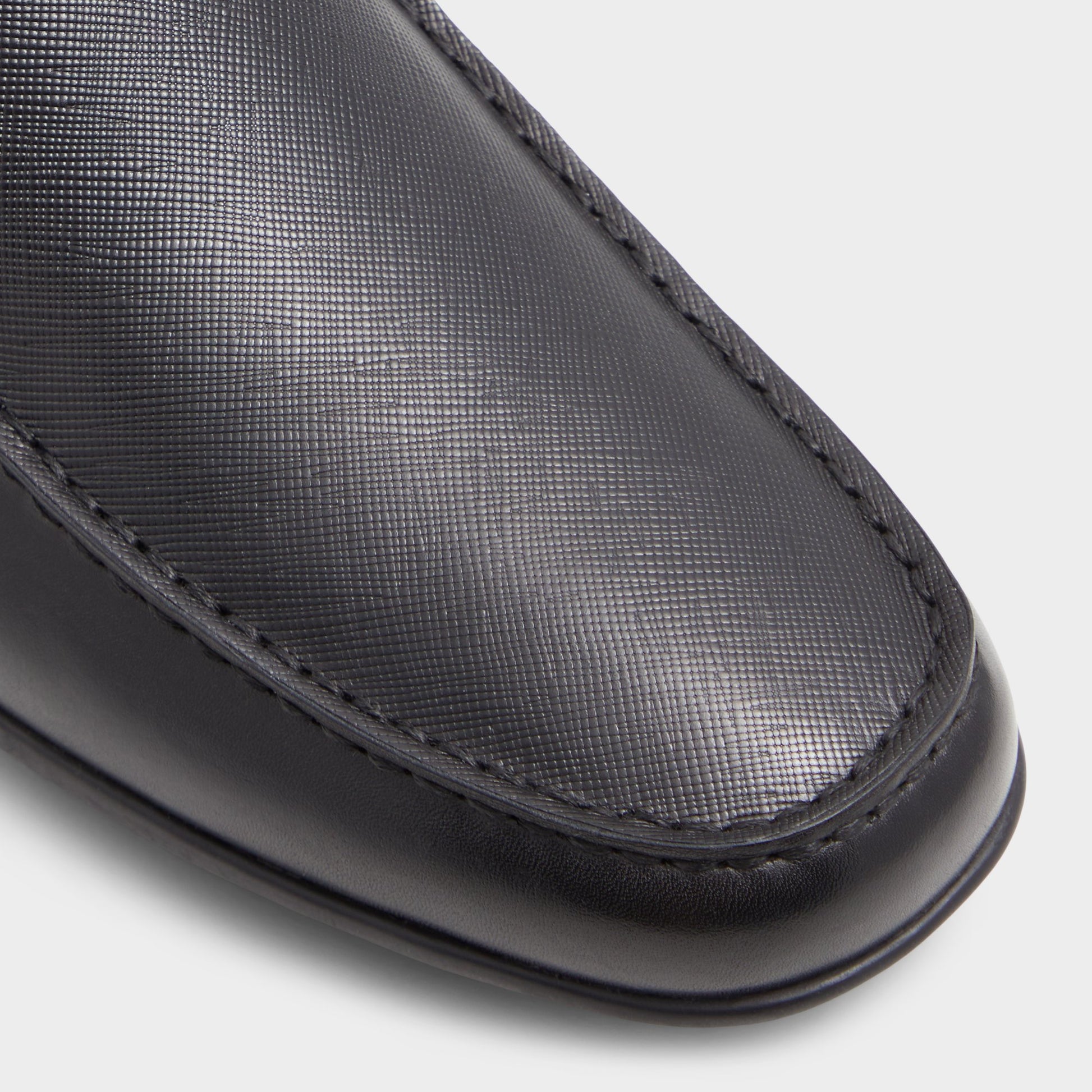 Close-up of the Other Black Bovis Driving shoe