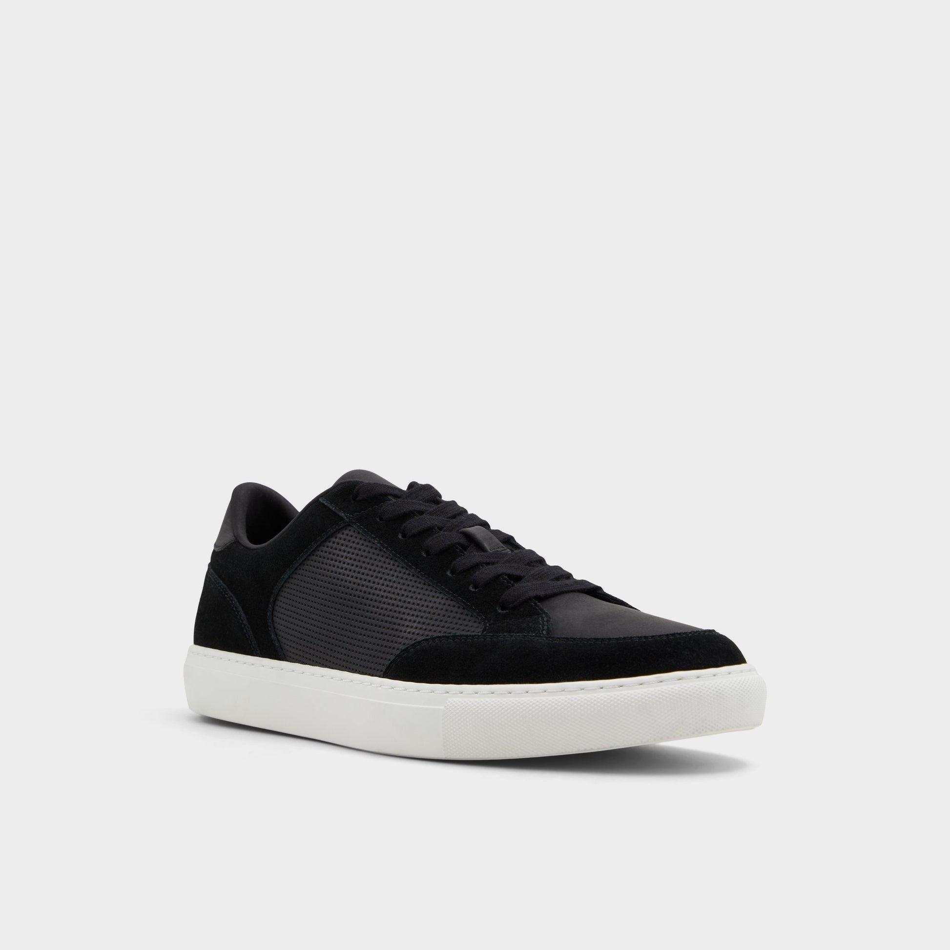 Three-quarter angle of Black/White Cityspec Low top sneaker's front side