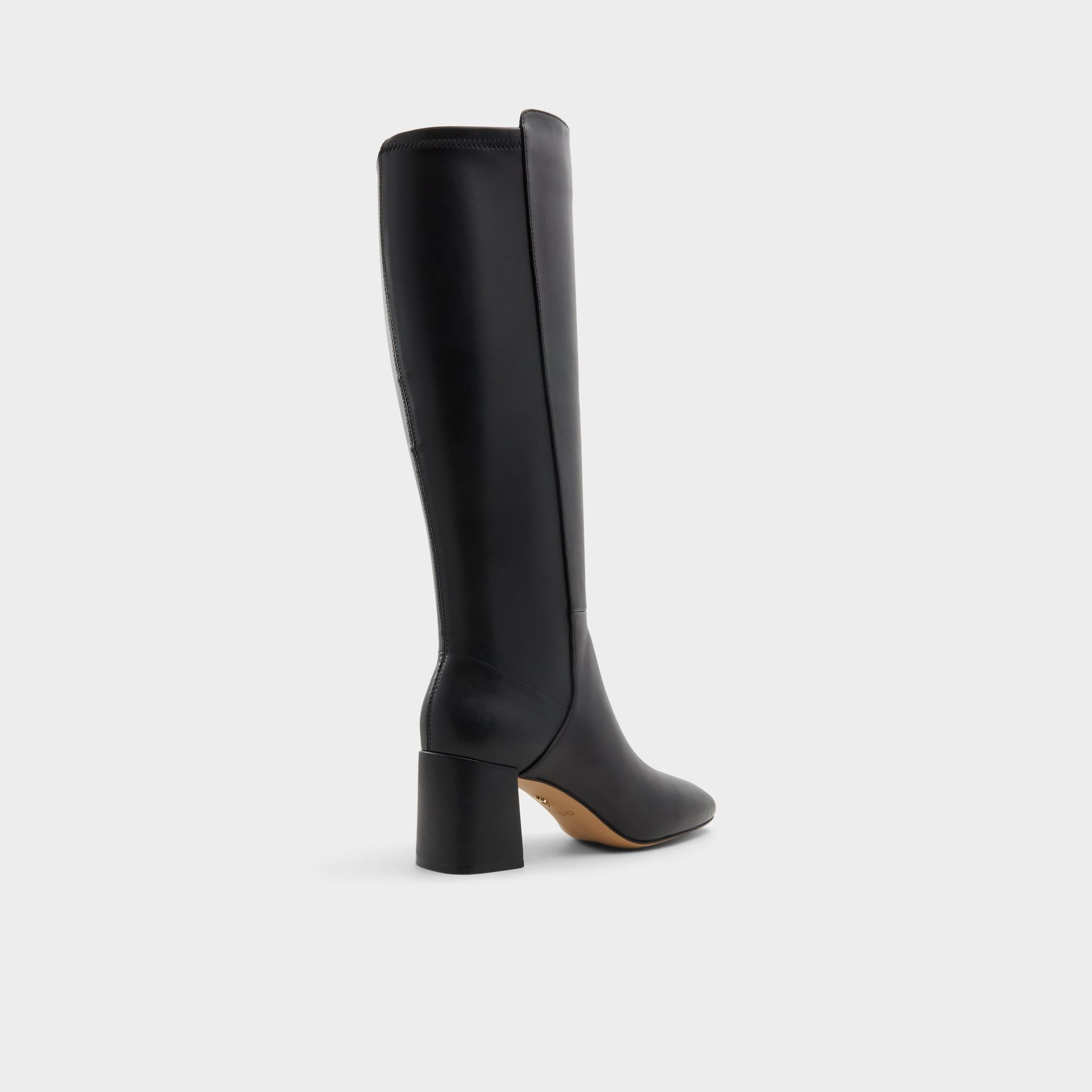 Three-quarter angle of Black Sevorebaen Knee-high boot's back side