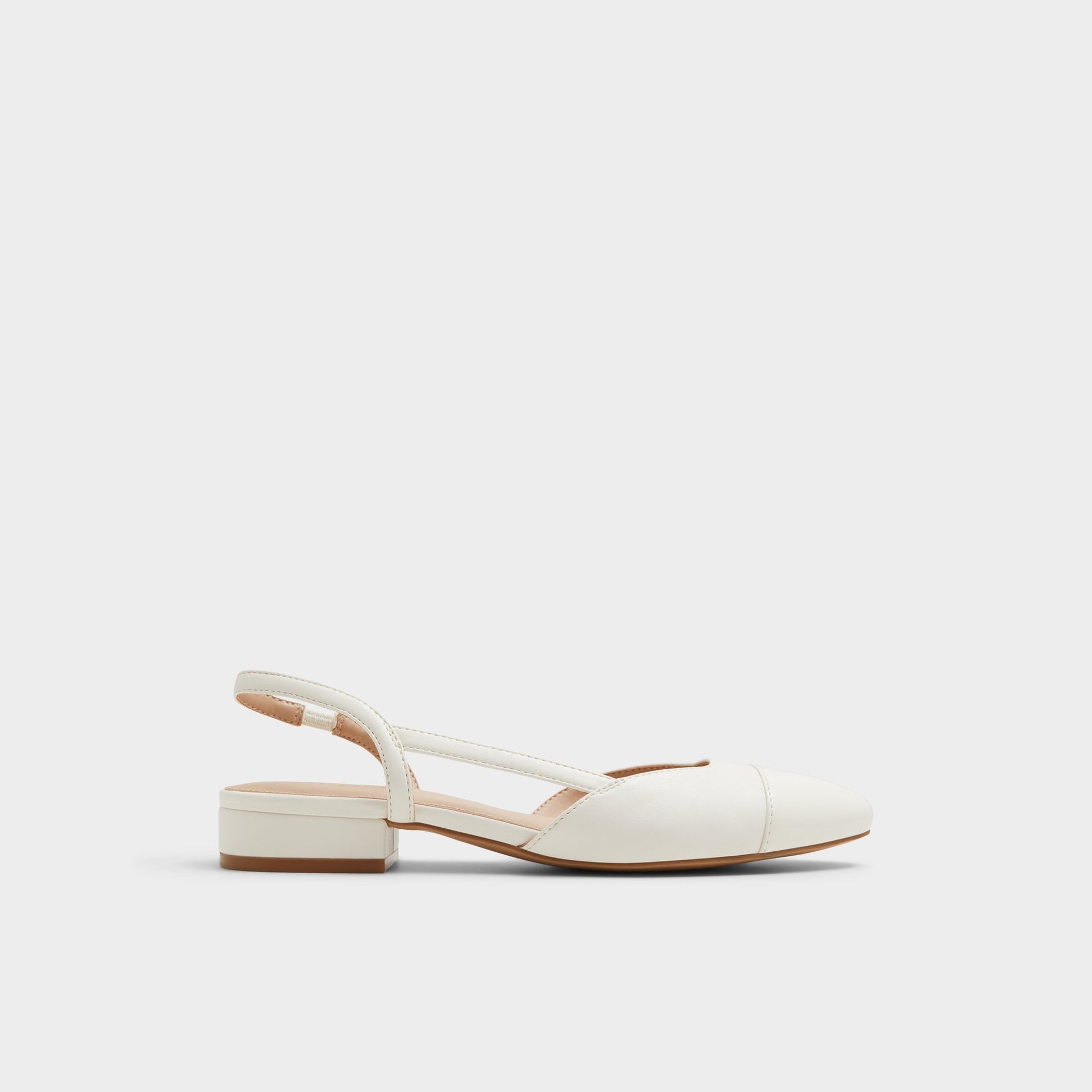 Main View of White Clementinne Sling back high heel for Womens