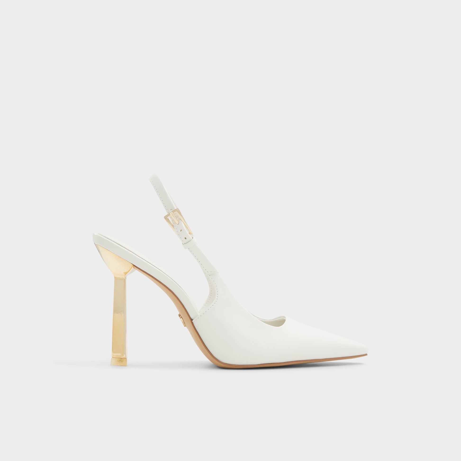 Main View of White/Bone Marysa Slingback heel for Womens