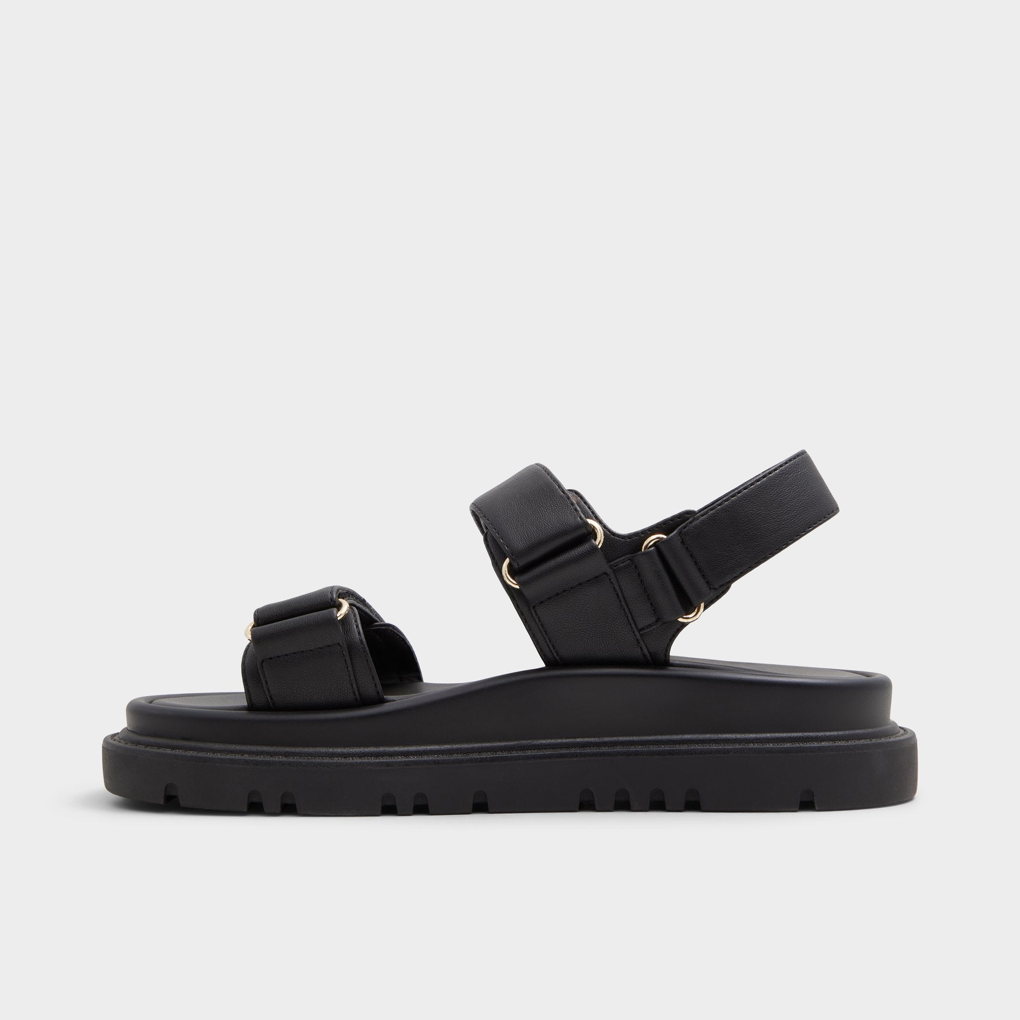 Linette Black Women's Footbed sandals
