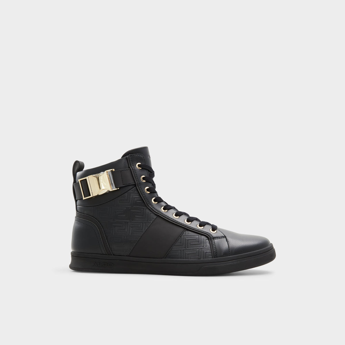 Vue principale de Noir Corydon High top sneaker pour Hommes