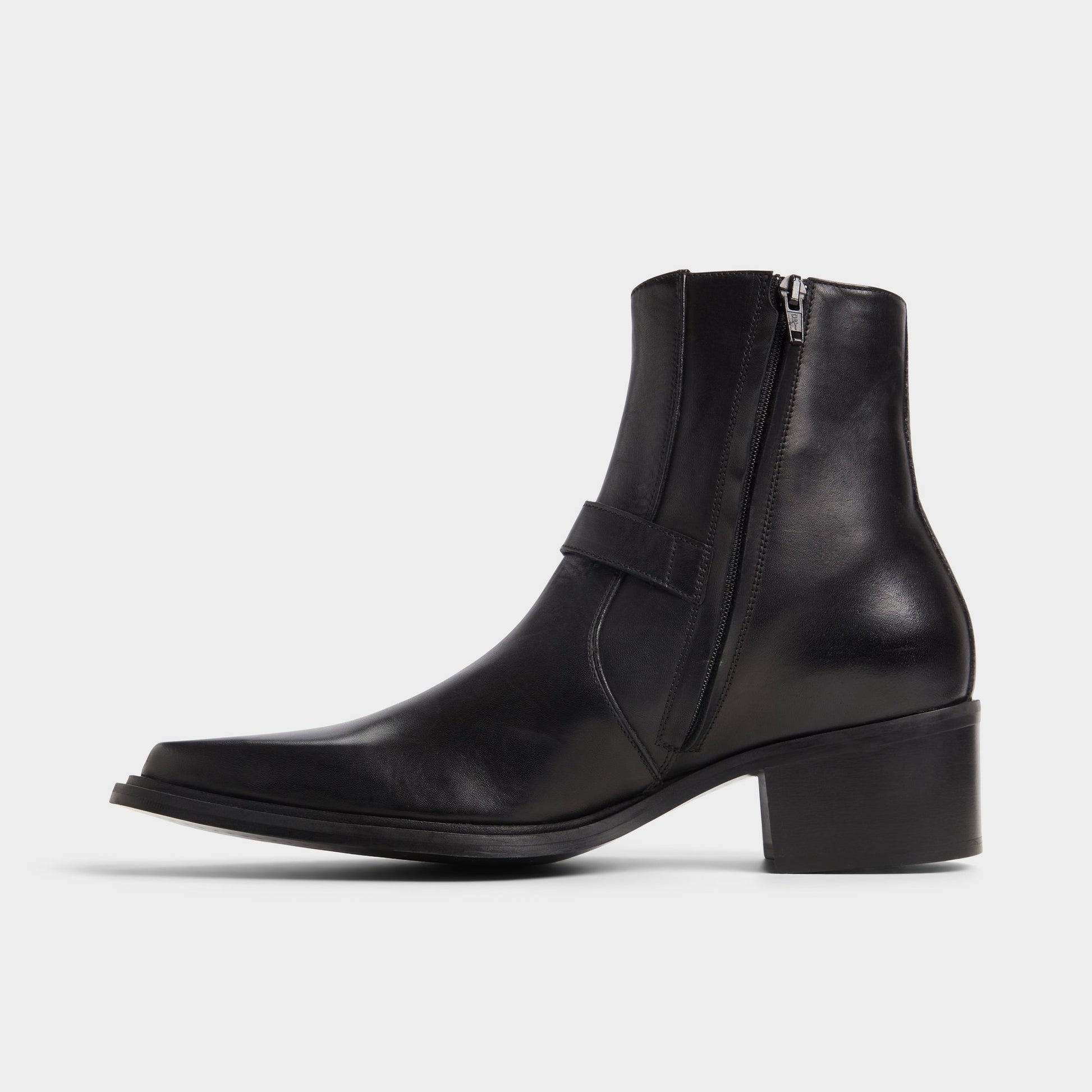 Side view of Black Asedric Ankle boot