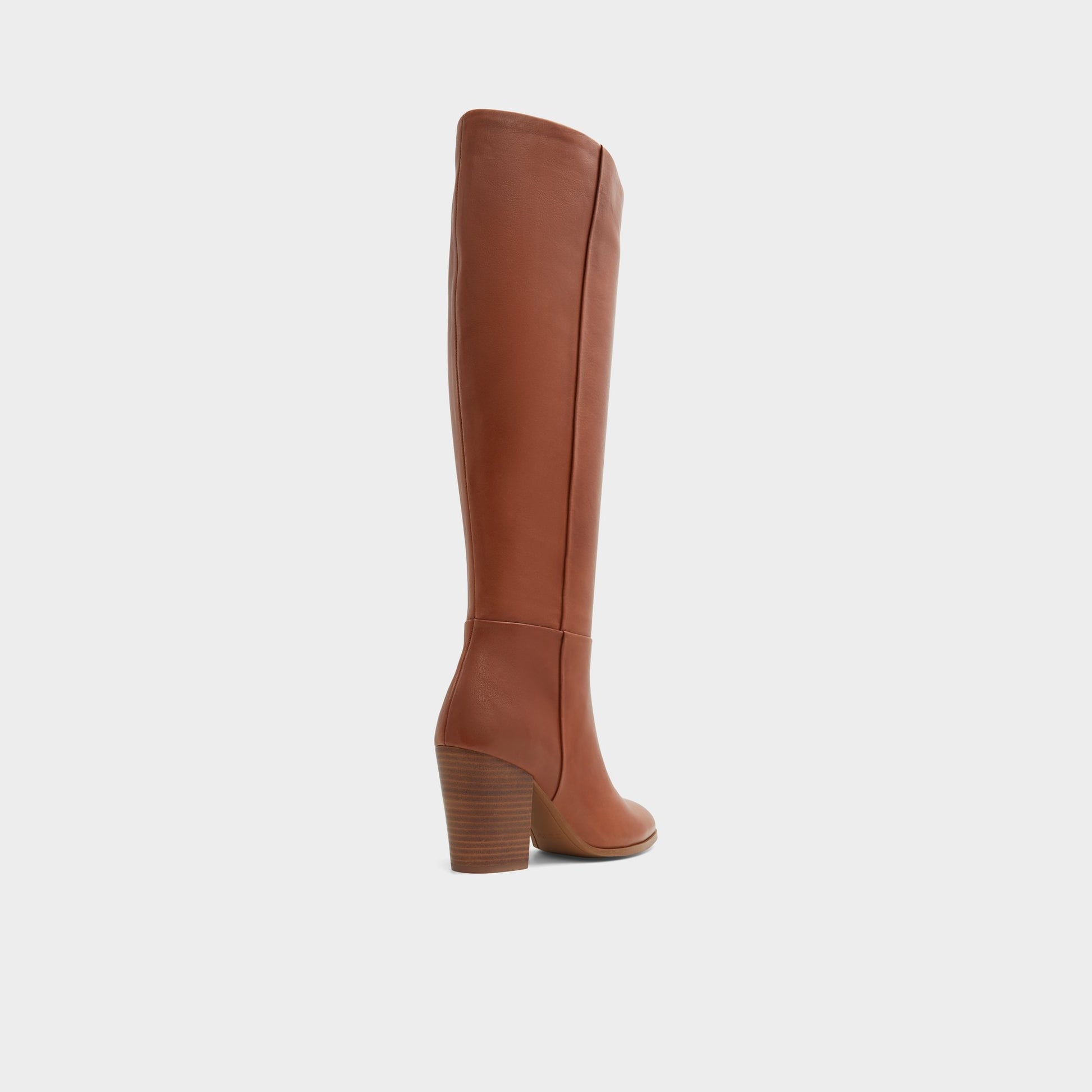 Three-quarter angle of Cognac Belide Knee-high boot's back side
