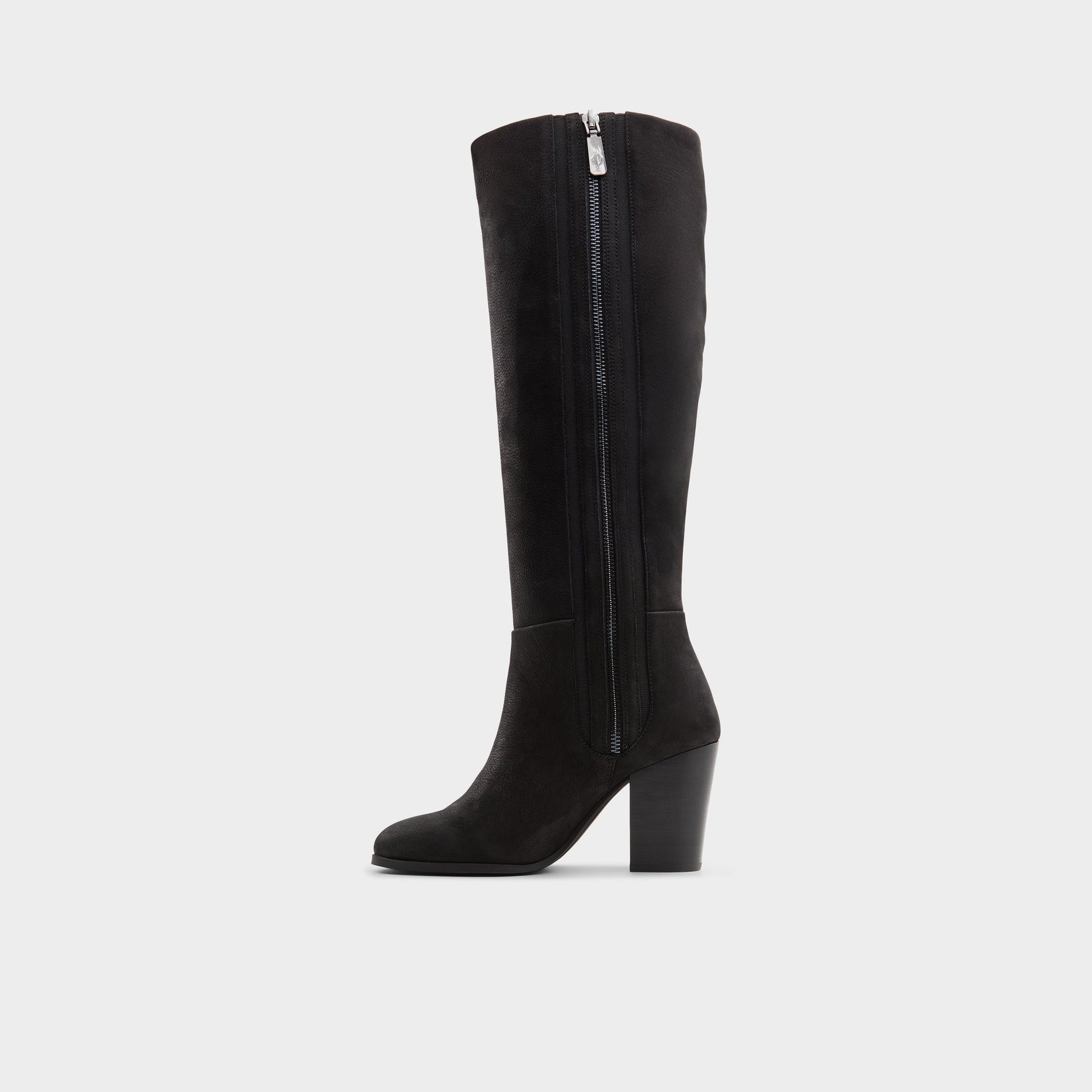 Side view of Other Black Belide Knee-high boot